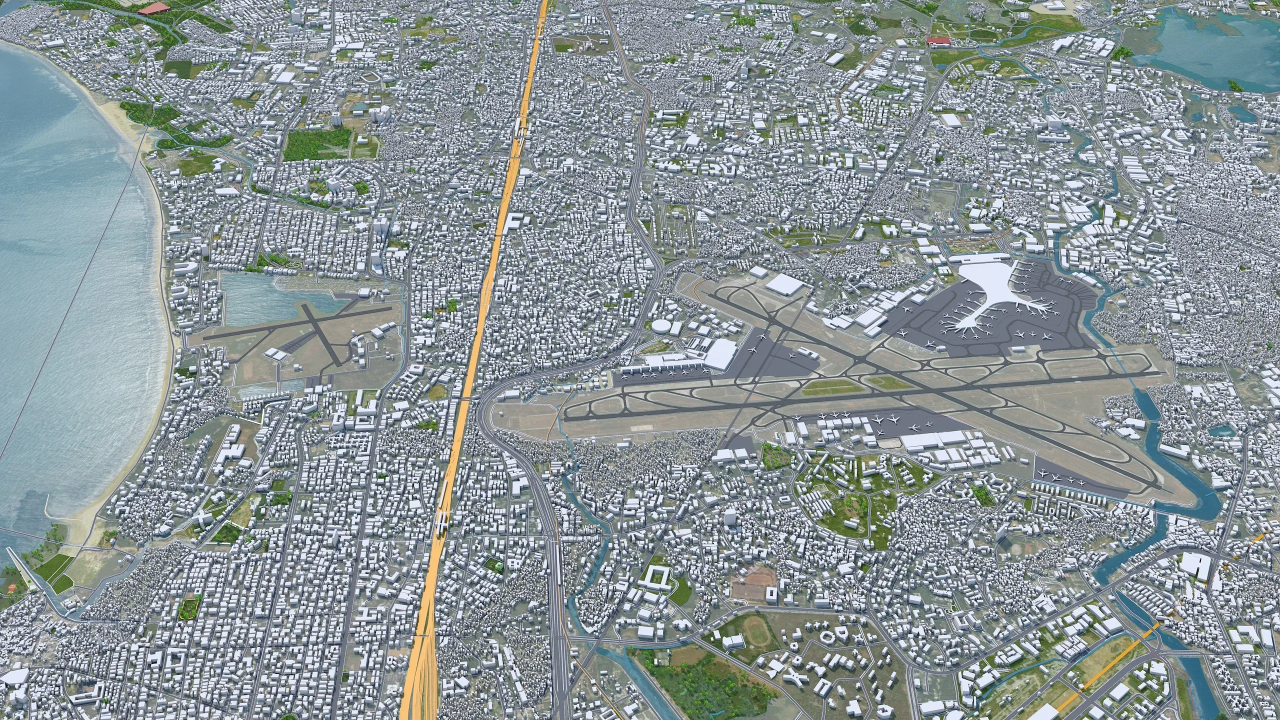 Mumbai City India 3D Model 50km