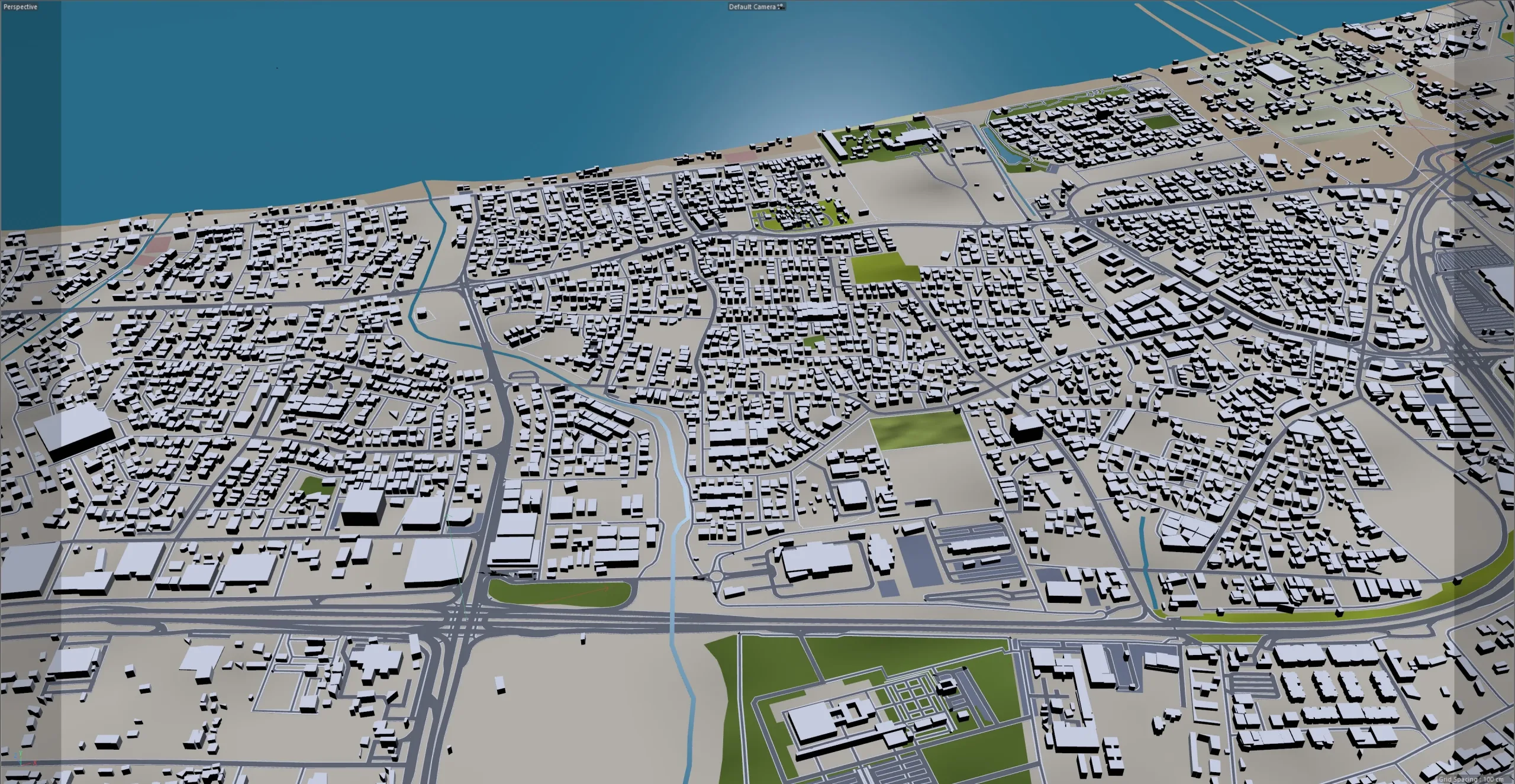 Muscat City Oman 3D Model 60KM