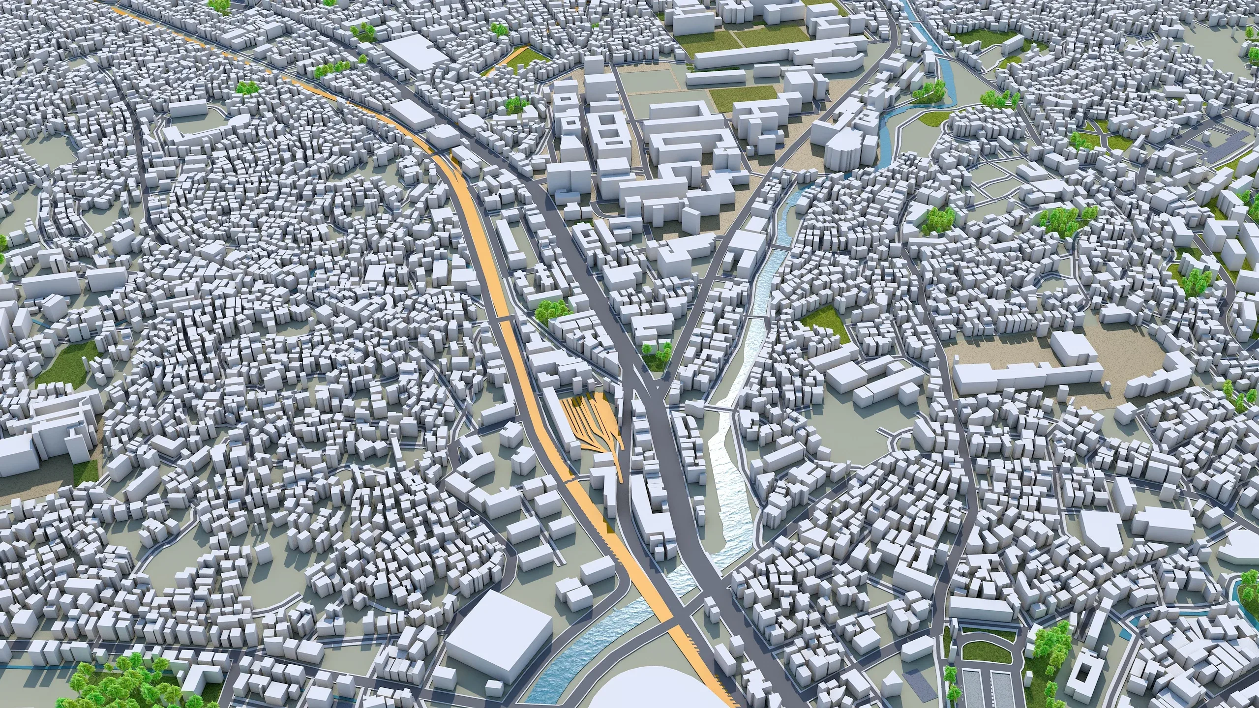 Nagasaki City Japan 3D Model 60KM