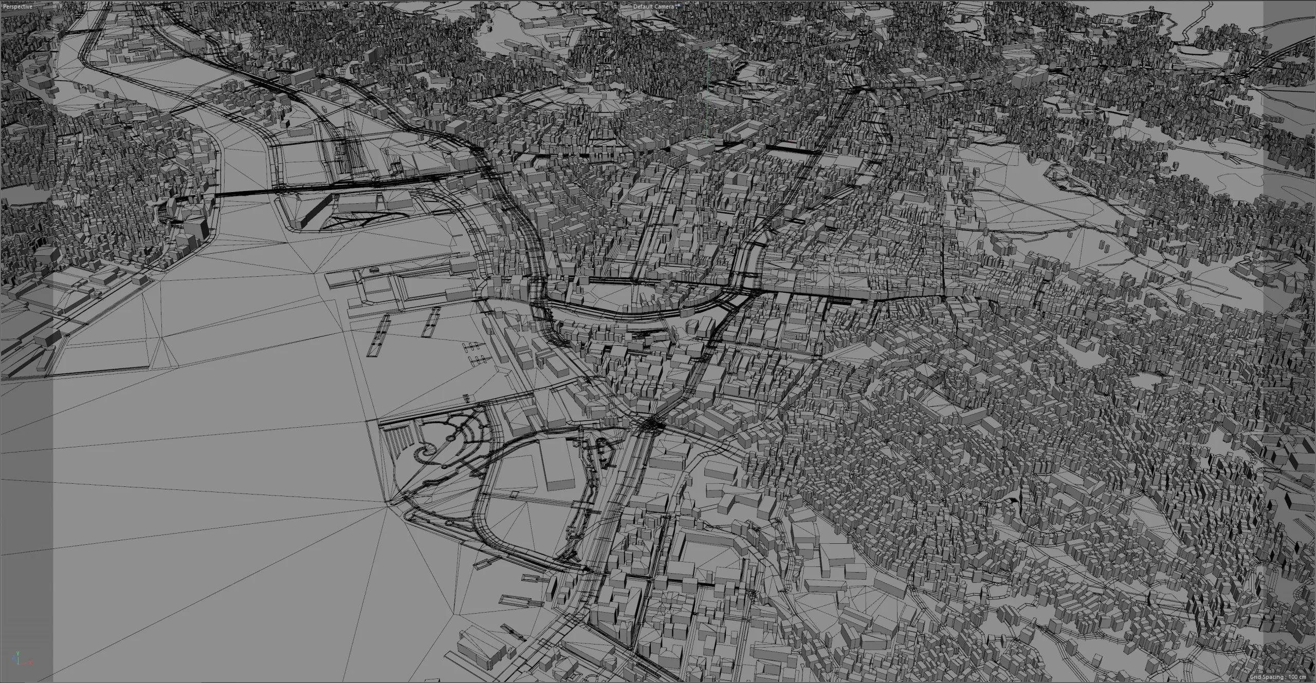 Nagasaki City Japan 3D Model 60KM