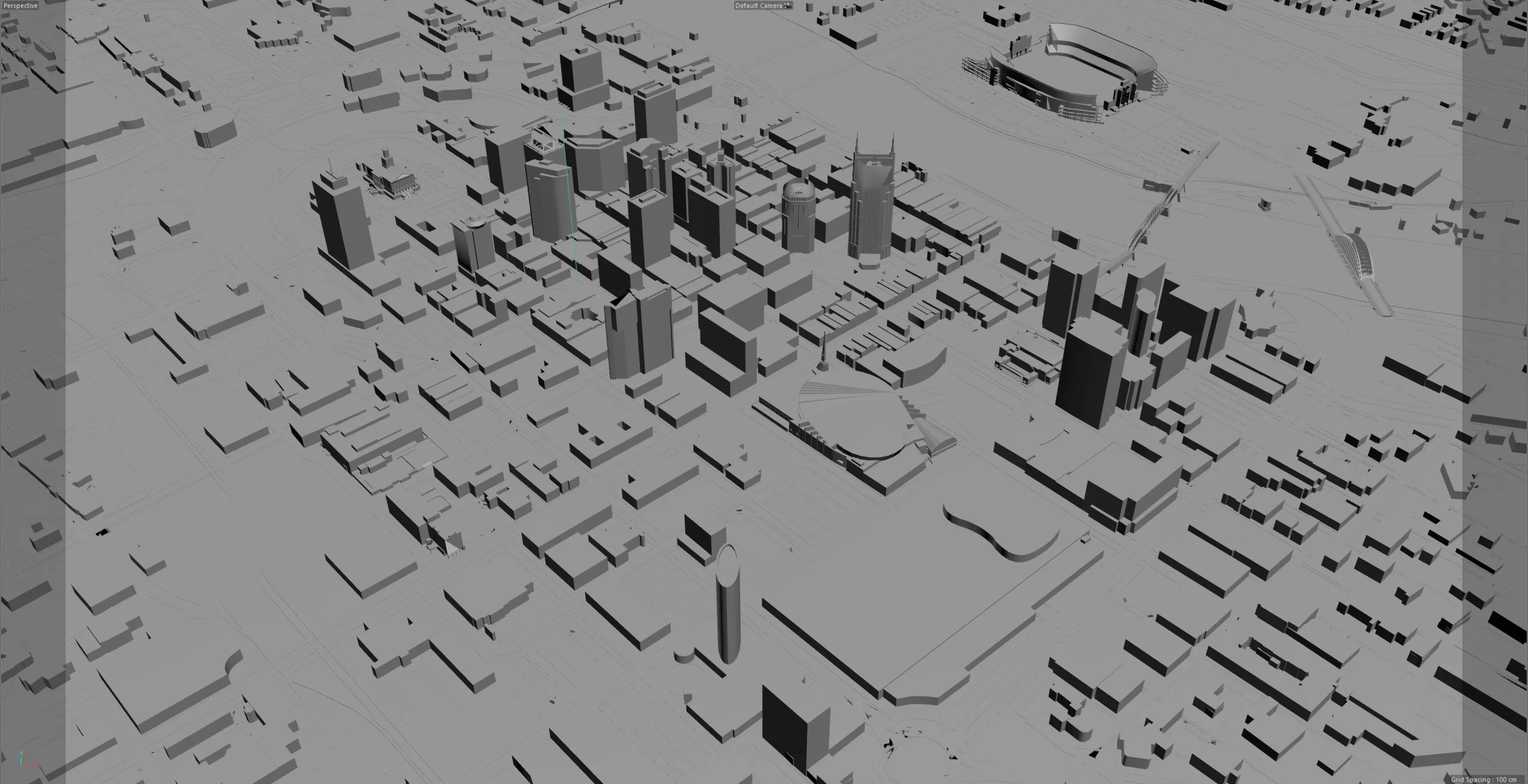 Nashville Tennessee City 3D Model 60km