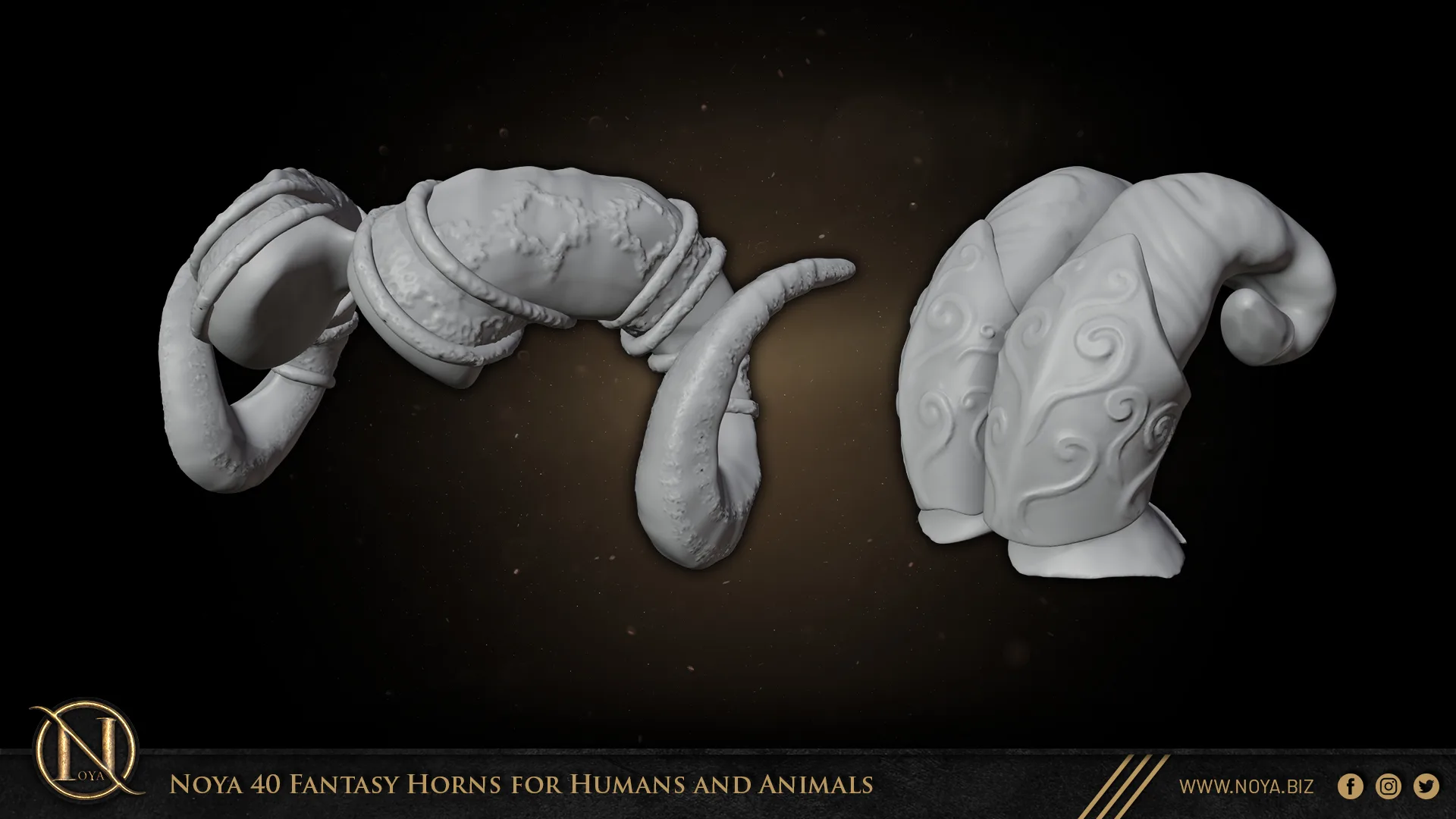 Noya 40 Fantasy Horns for Humans and Animals