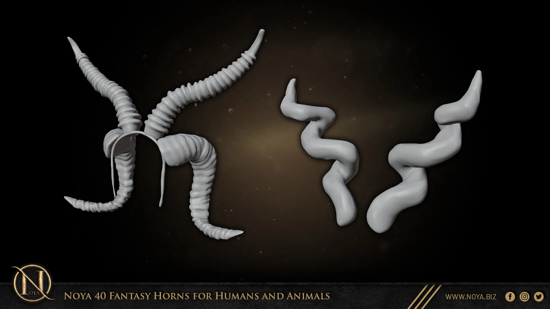 Noya 40 Fantasy Horns for Humans and Animals