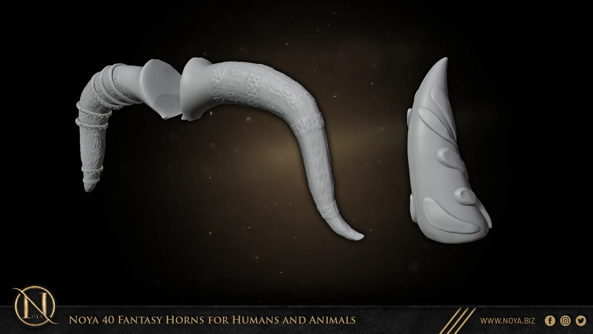 Noya 40 Fantasy Horns for Humans and Animals