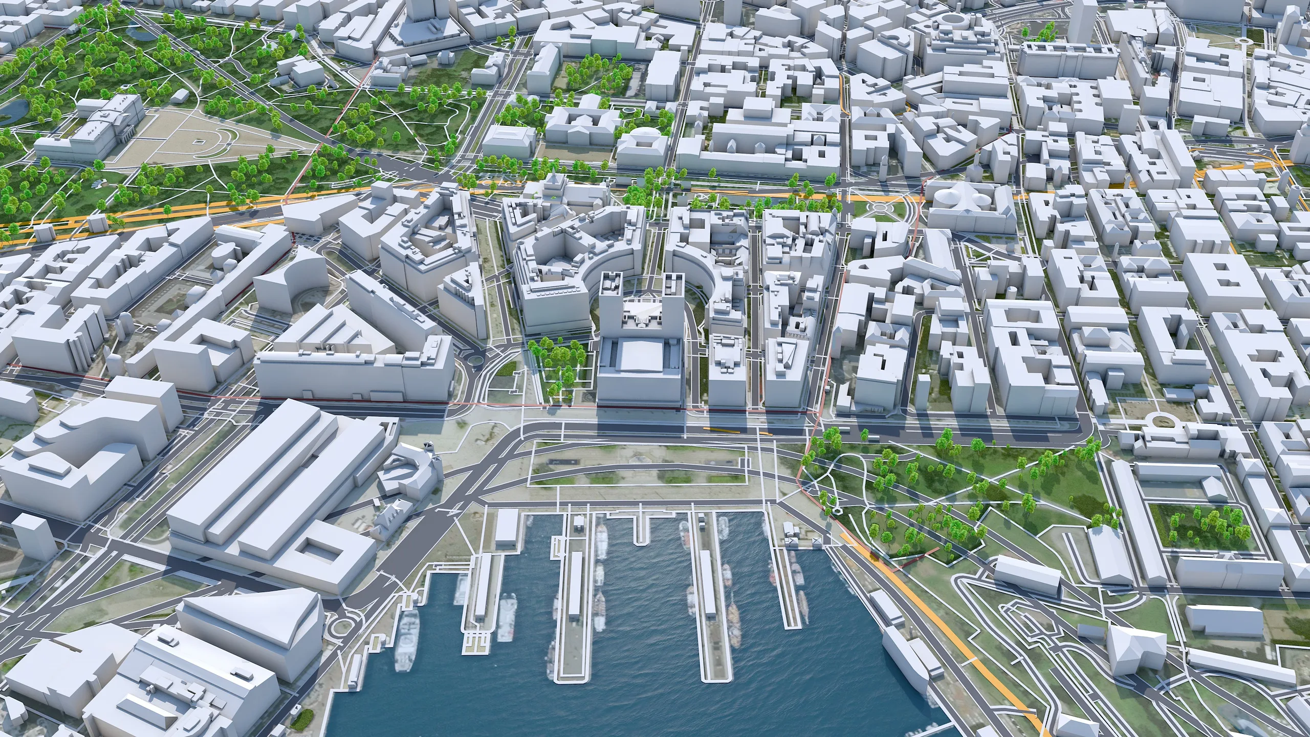 Oslo City Norway 3D Model 30km