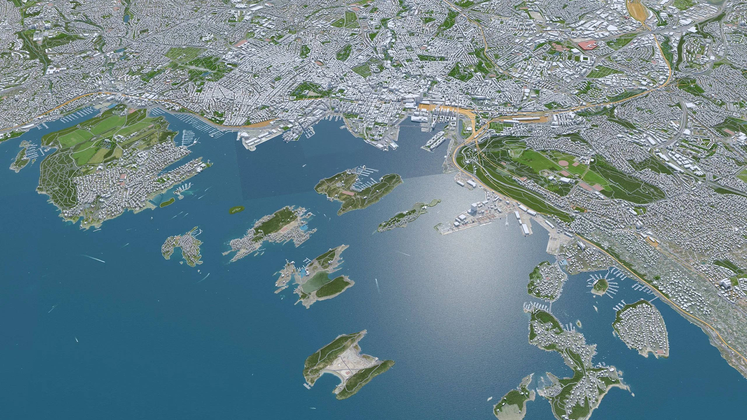 Oslo City Norway 3D Model 30km