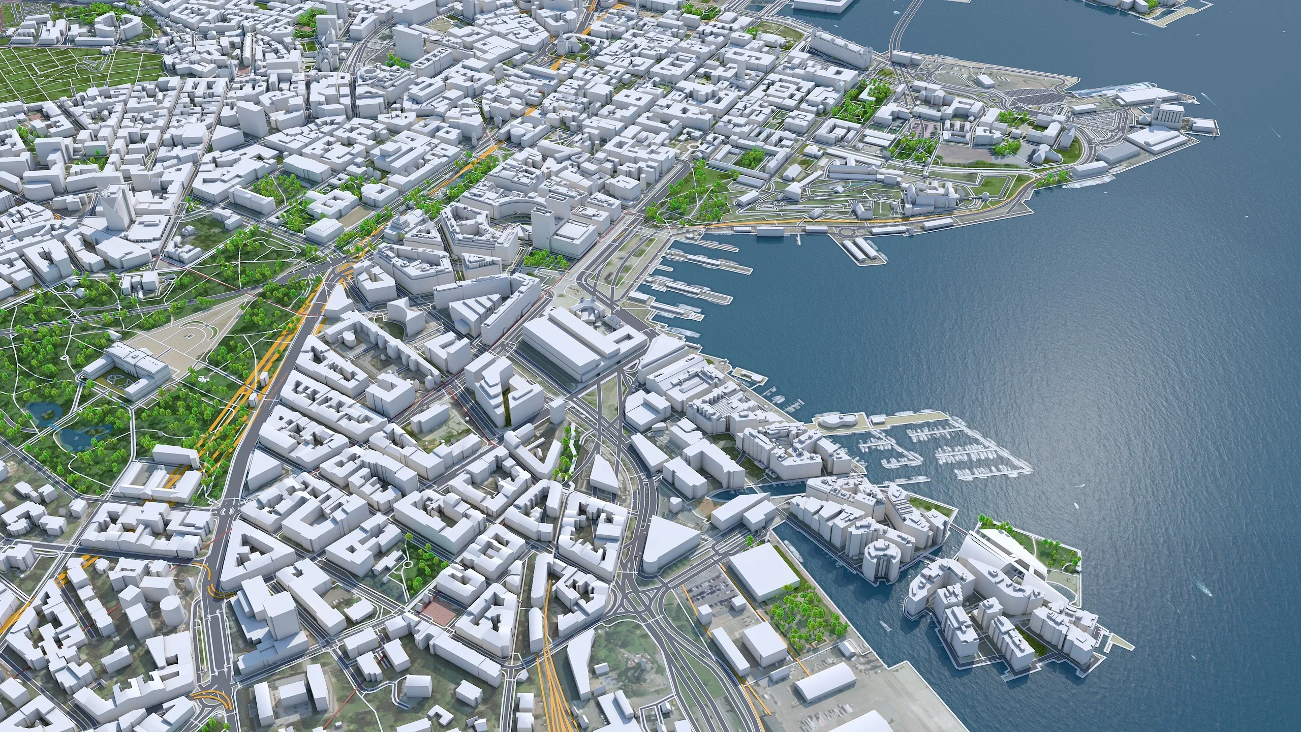 Oslo City Norway 3D Model 30km