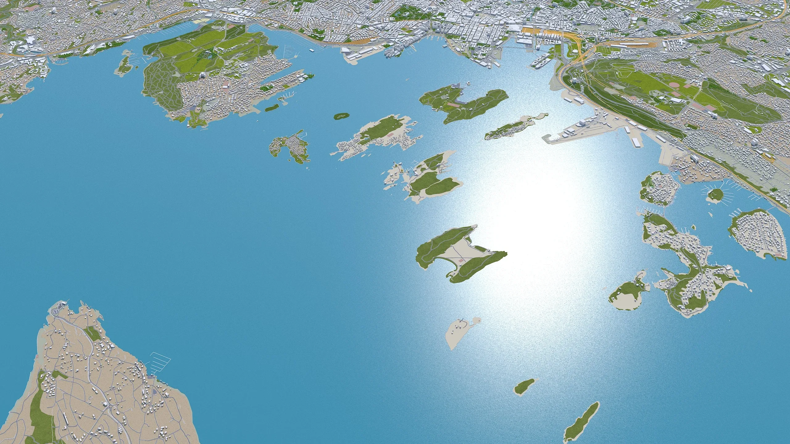Oslo City Norway 3D Model 30km