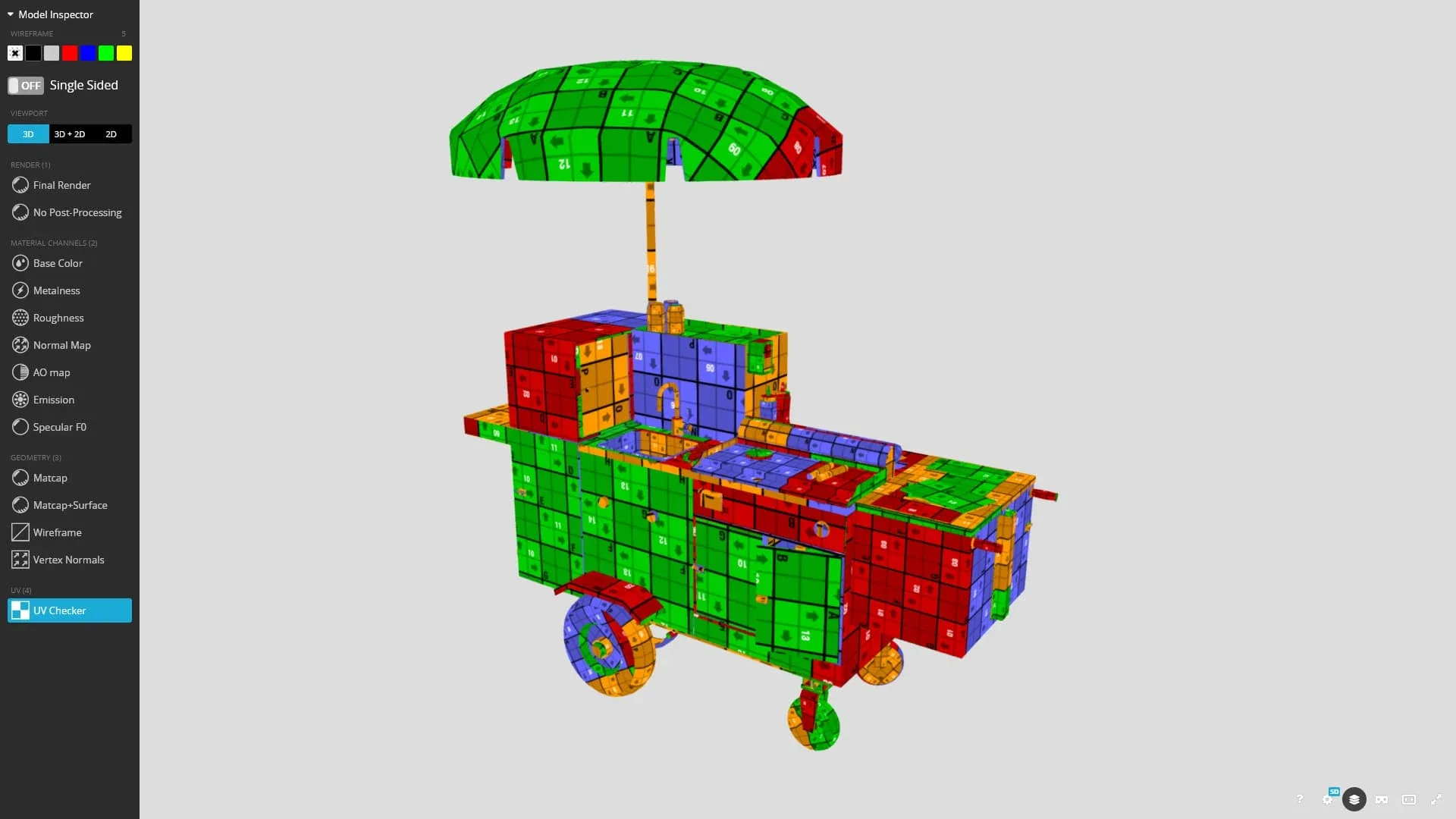 Hot Dog Cart 3d Model - Game Ready