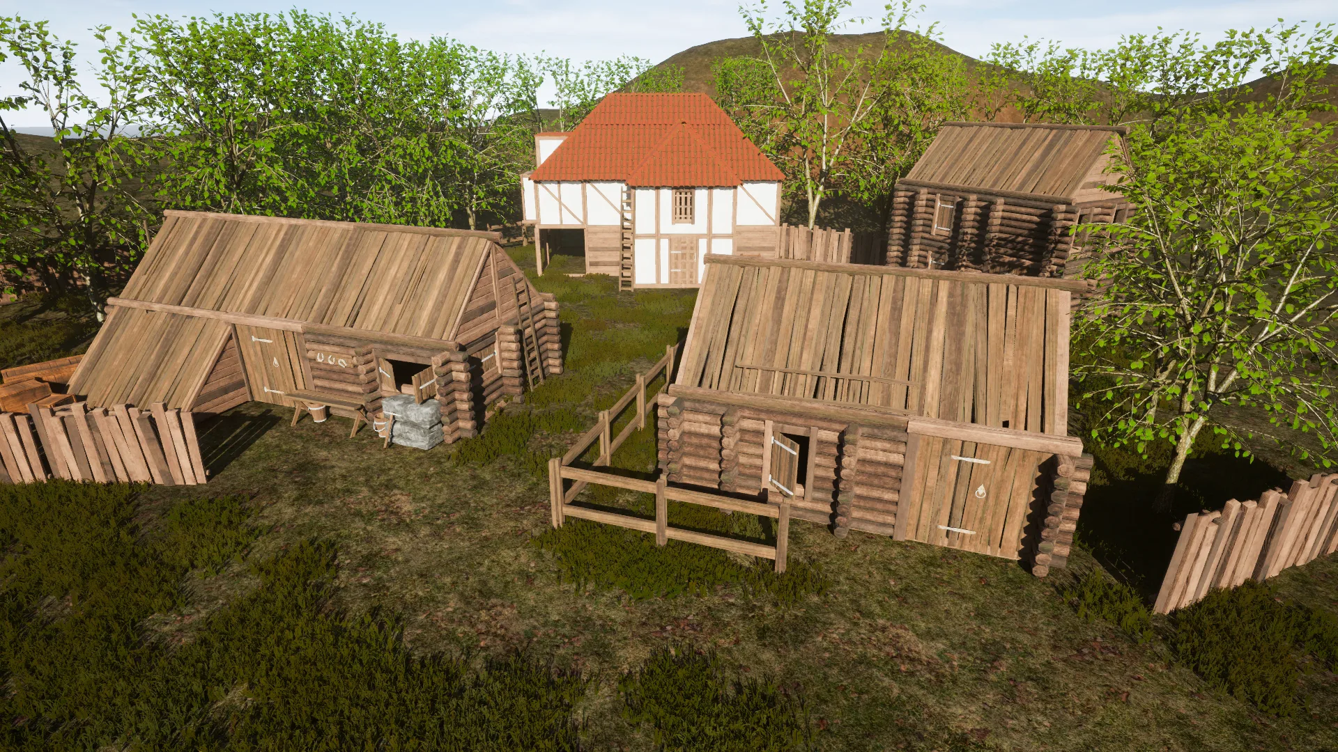 Modular Medieval Buildings Asset Pack UE5/Blender