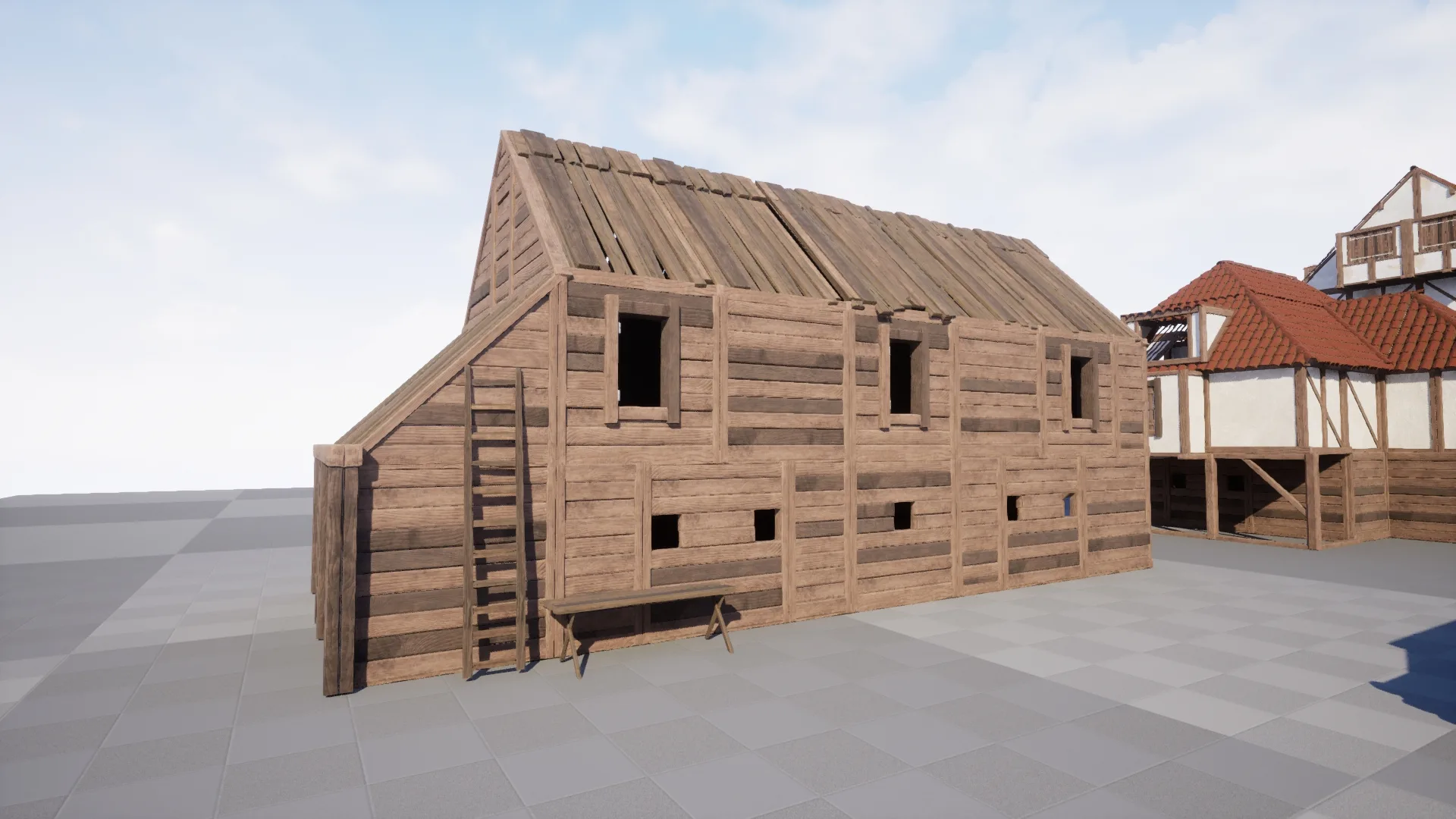 Modular Medieval Buildings Asset Pack UE5/Blender