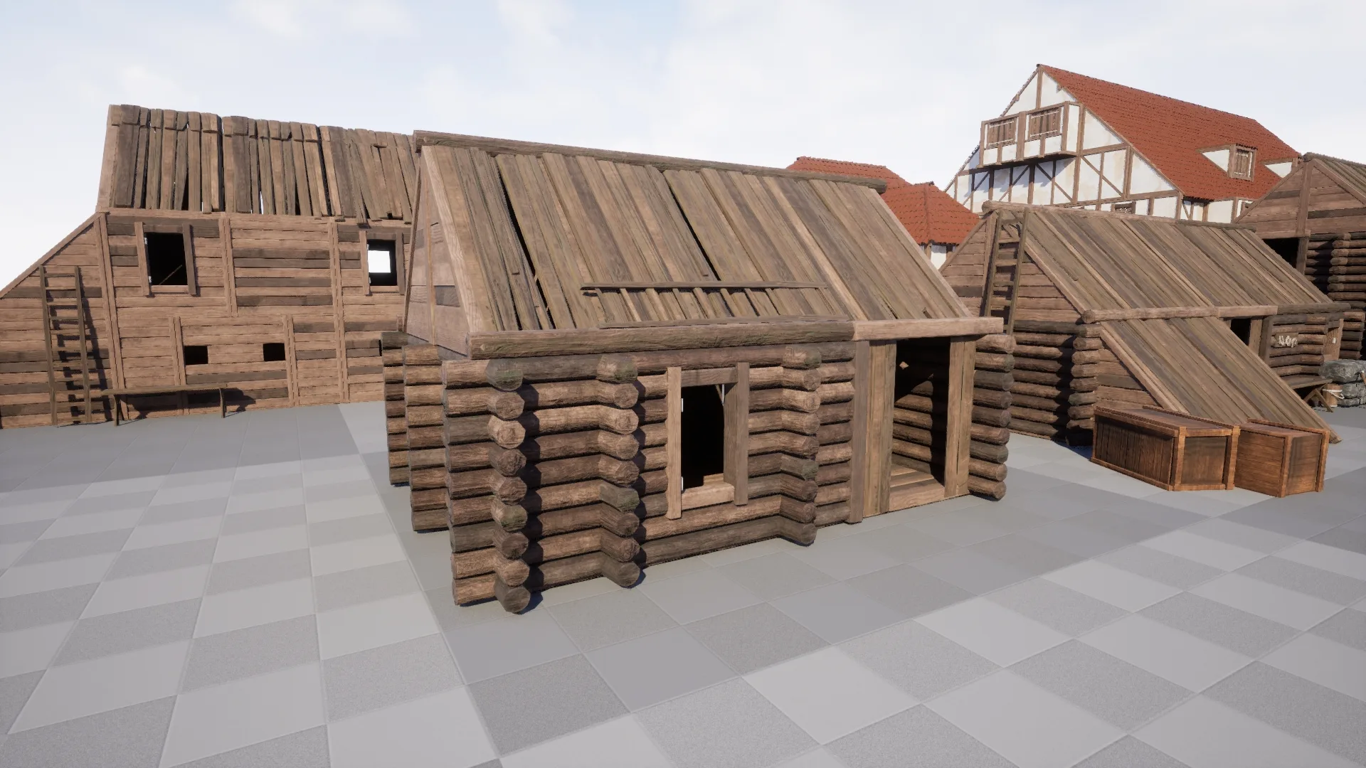 Modular Medieval Buildings Asset Pack UE5/Blender