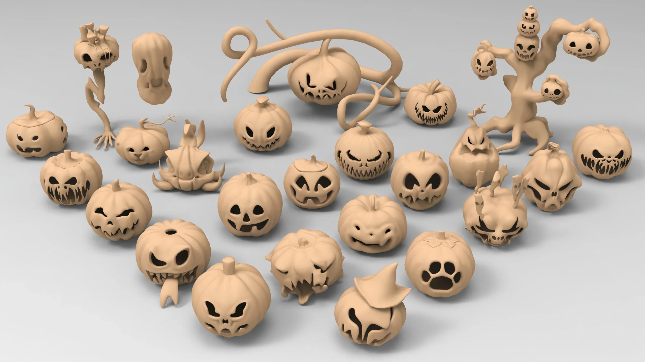 25 basemesh pumpkin collection
