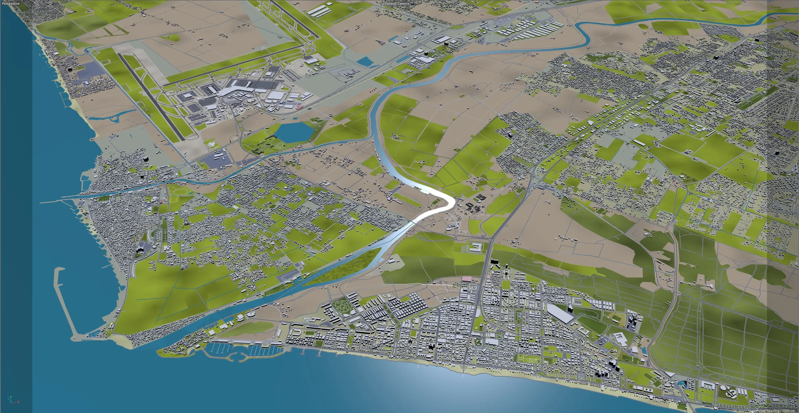 Rome City Italy 3D Model 70km