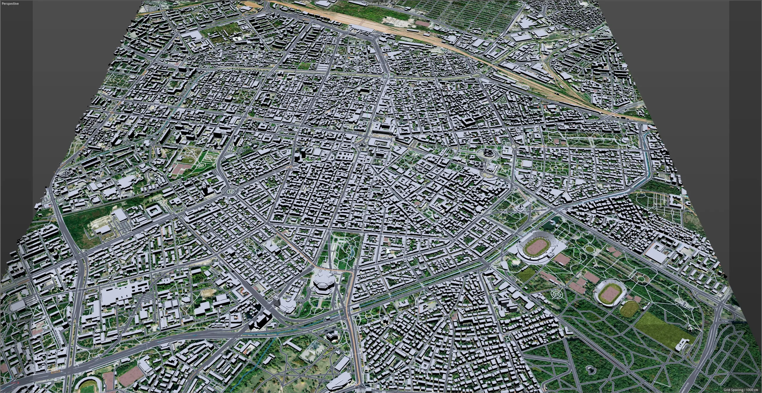 Sofia Downtown City Bulgaria 3D Model 6km