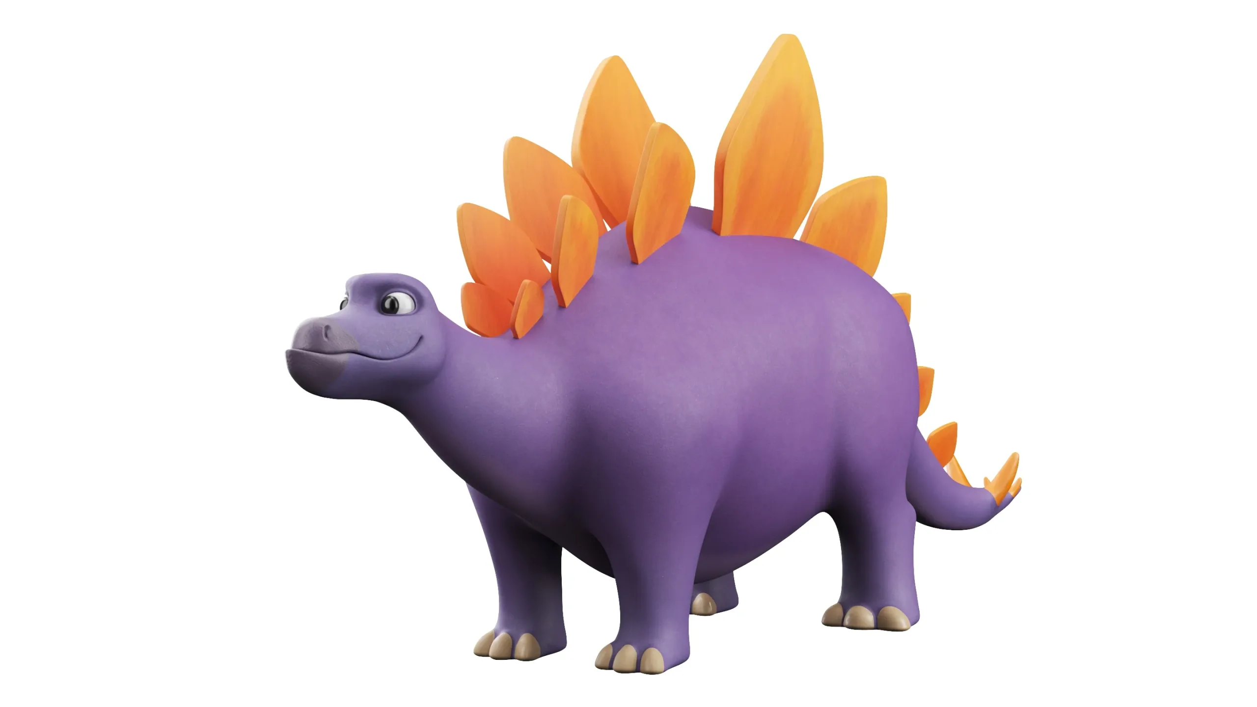Cartoon Dinosaur Stegasourus