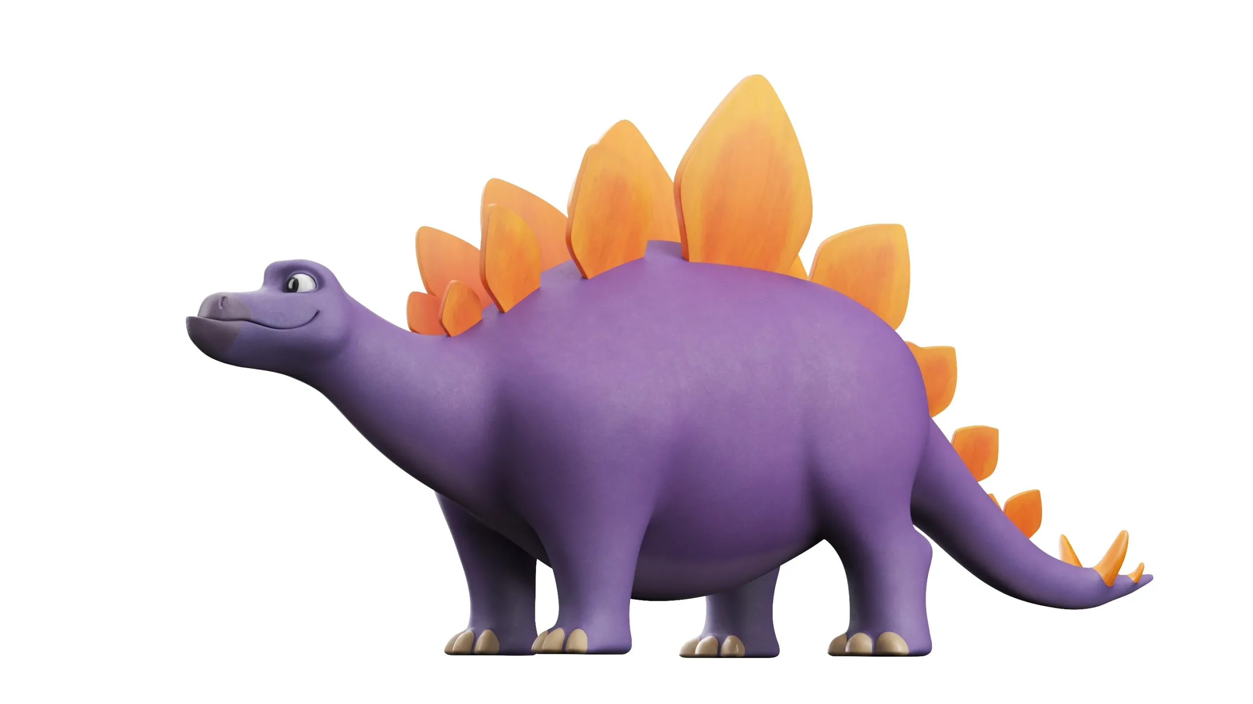 Cartoon Dinosaur Stegasourus