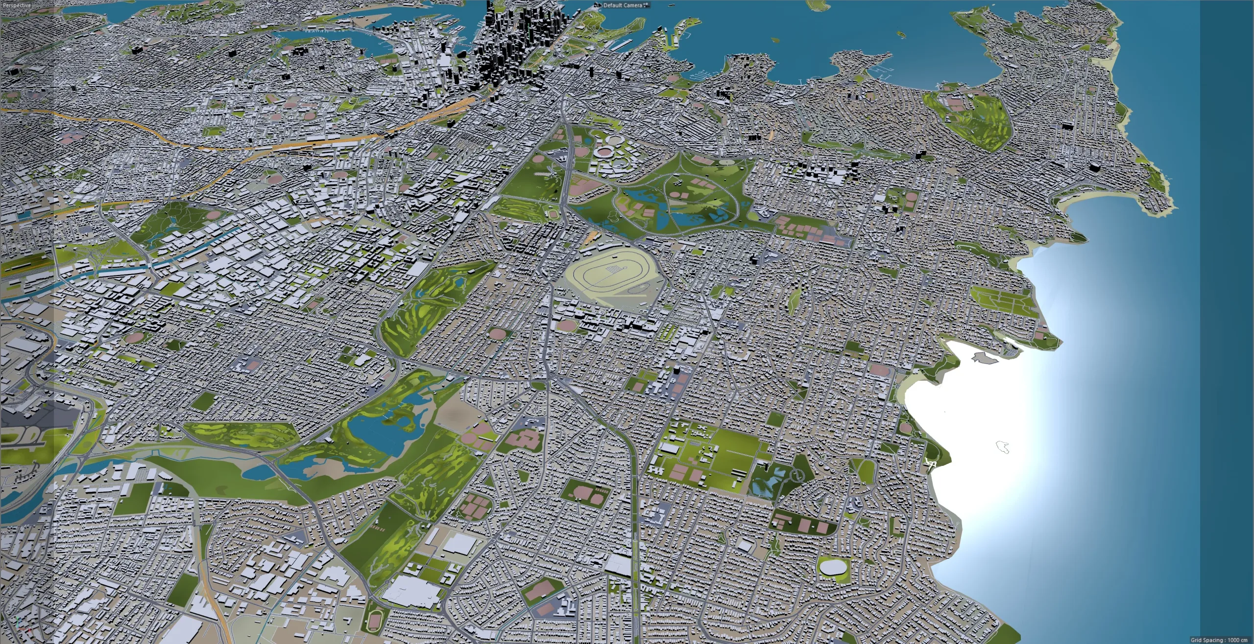 Sydney City Australia 3D Model 120km