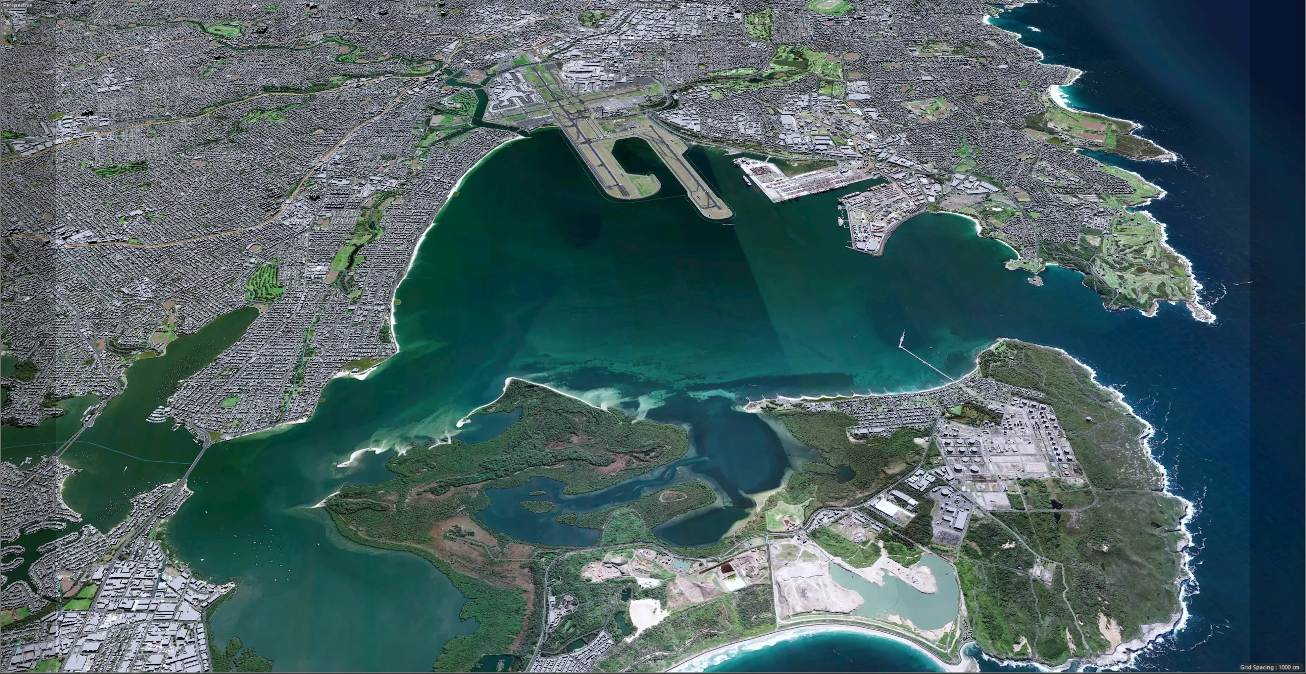 Sydney City Australia 3D Model 120km