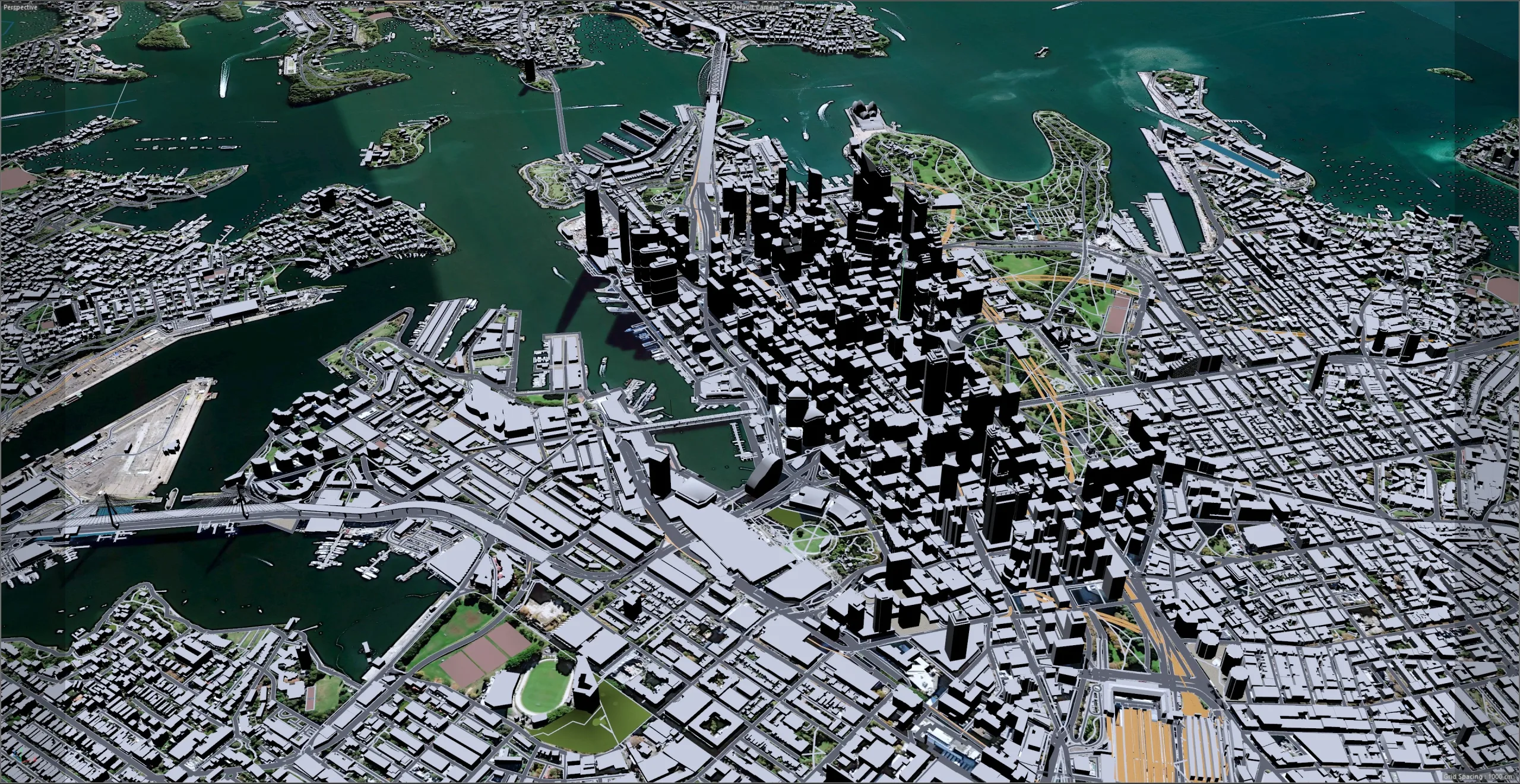 Sydney City Australia 3D Model 120km