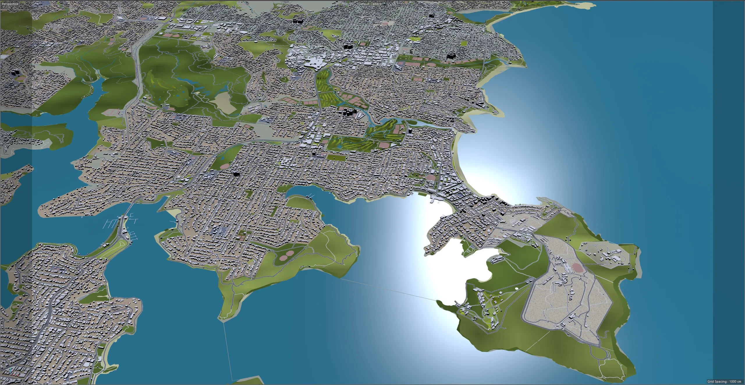 Sydney City Australia 3D Model 120km