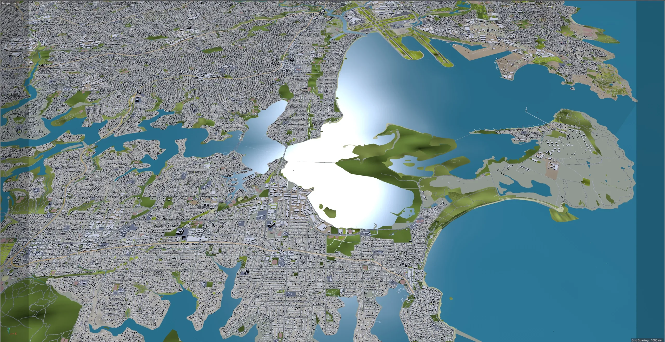 Sydney City Australia 3D Model 120km