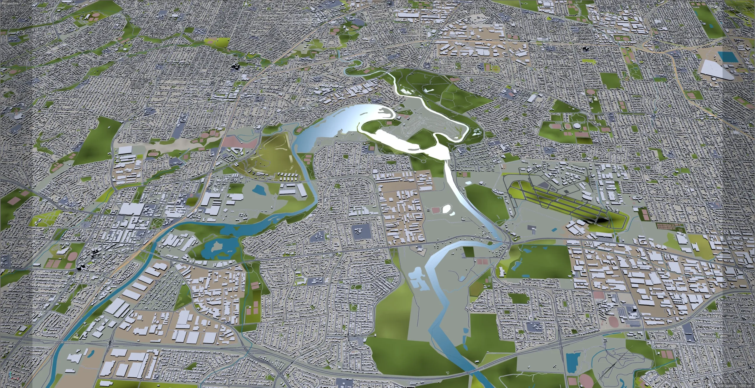 Sydney City Australia 3D Model 120km