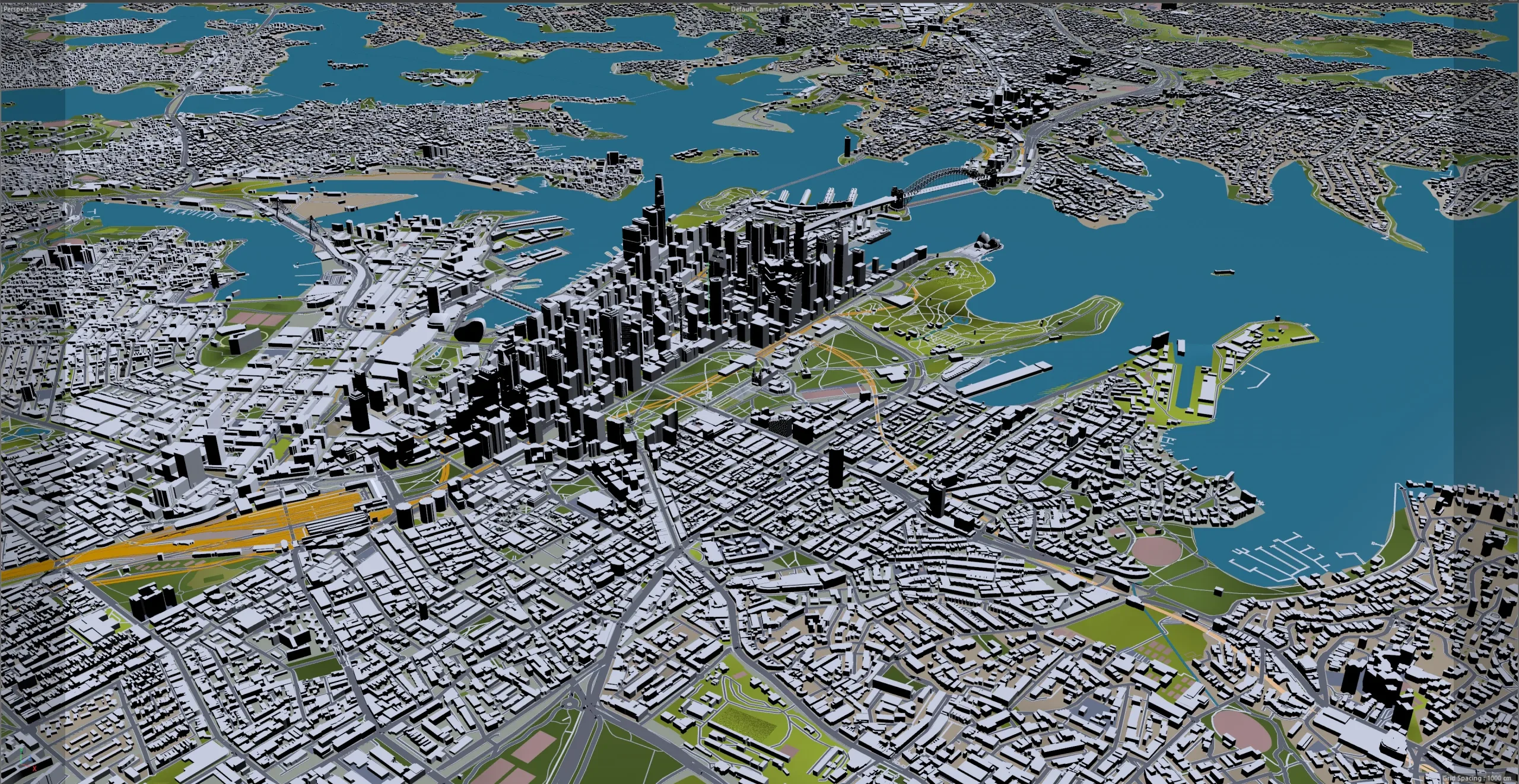 Sydney City Australia 3D Model 120km