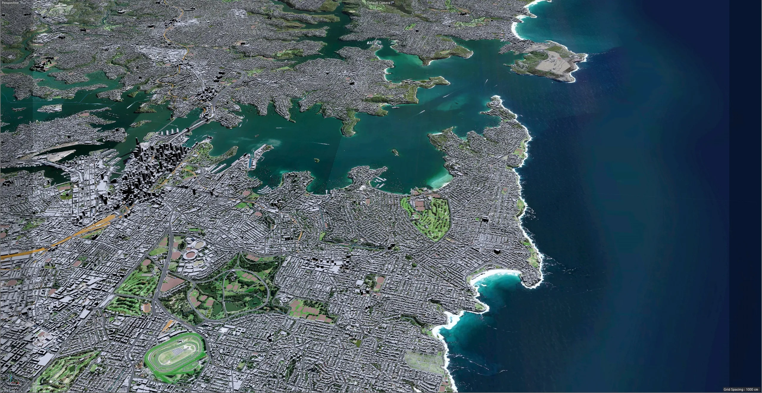 Sydney City Australia 3D Model 120km