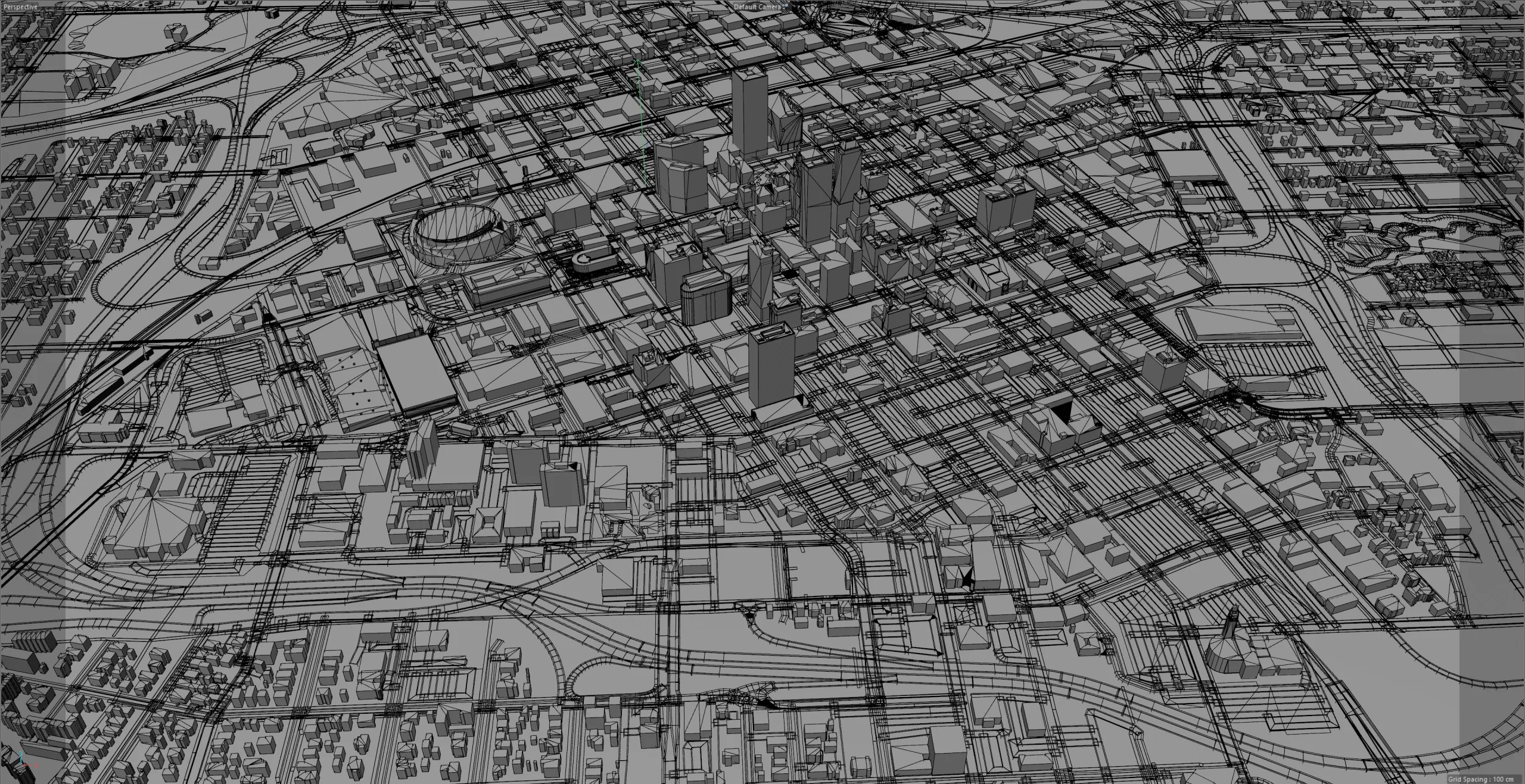 Tulsa City Oklahoma 3D Model 60km