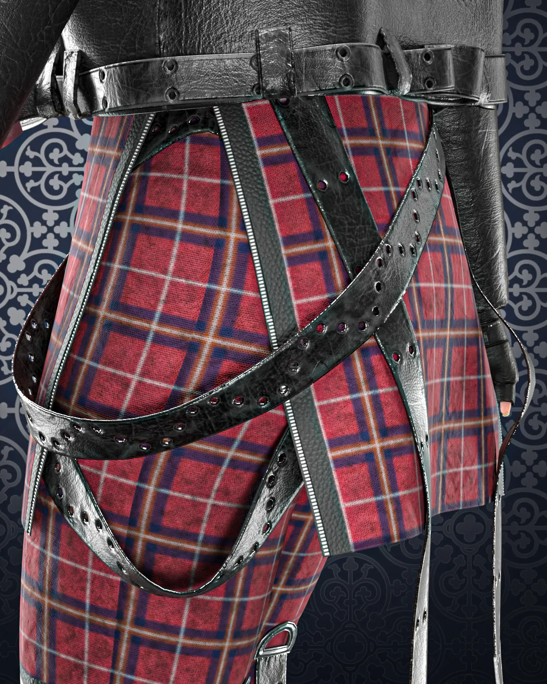 Punk No.2 (Marvelous Designer & Clo3d & FBX & OBJ & Texture)