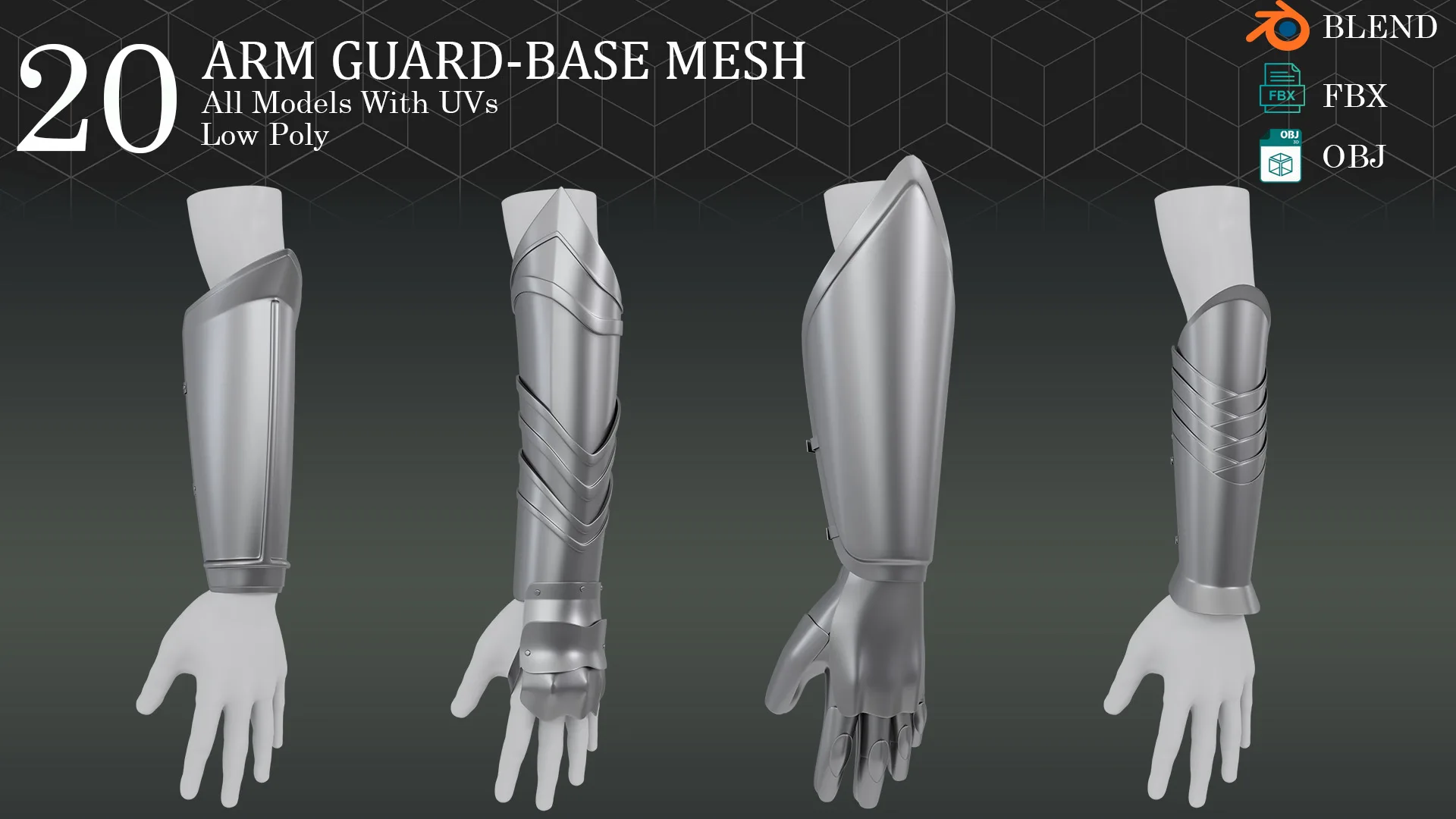 20 Arm Guard - Base Mesh