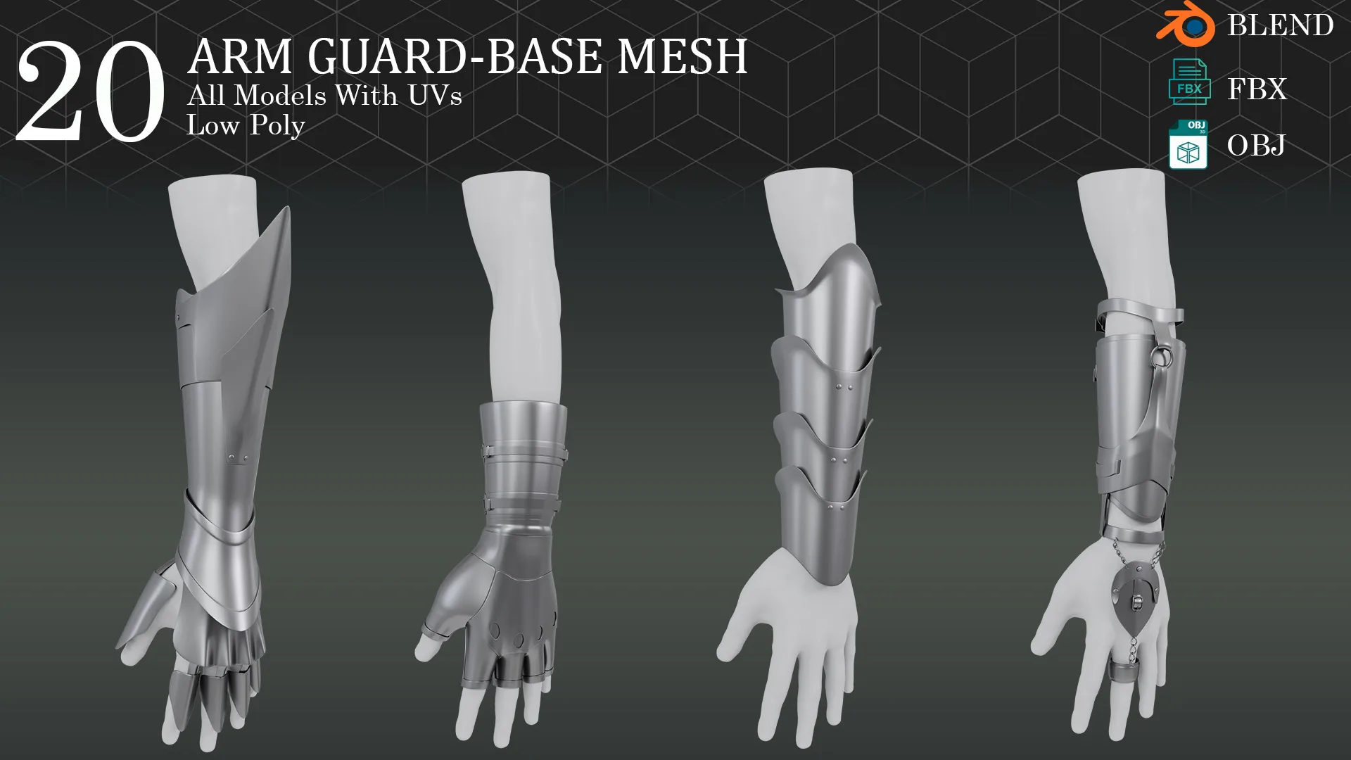 20 Arm Guard - Base Mesh