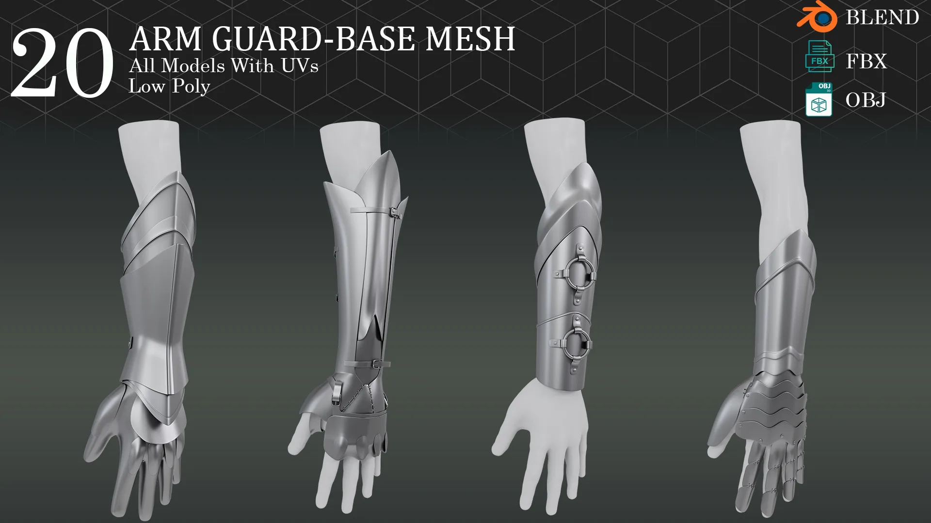 20 Arm Guard - Base Mesh