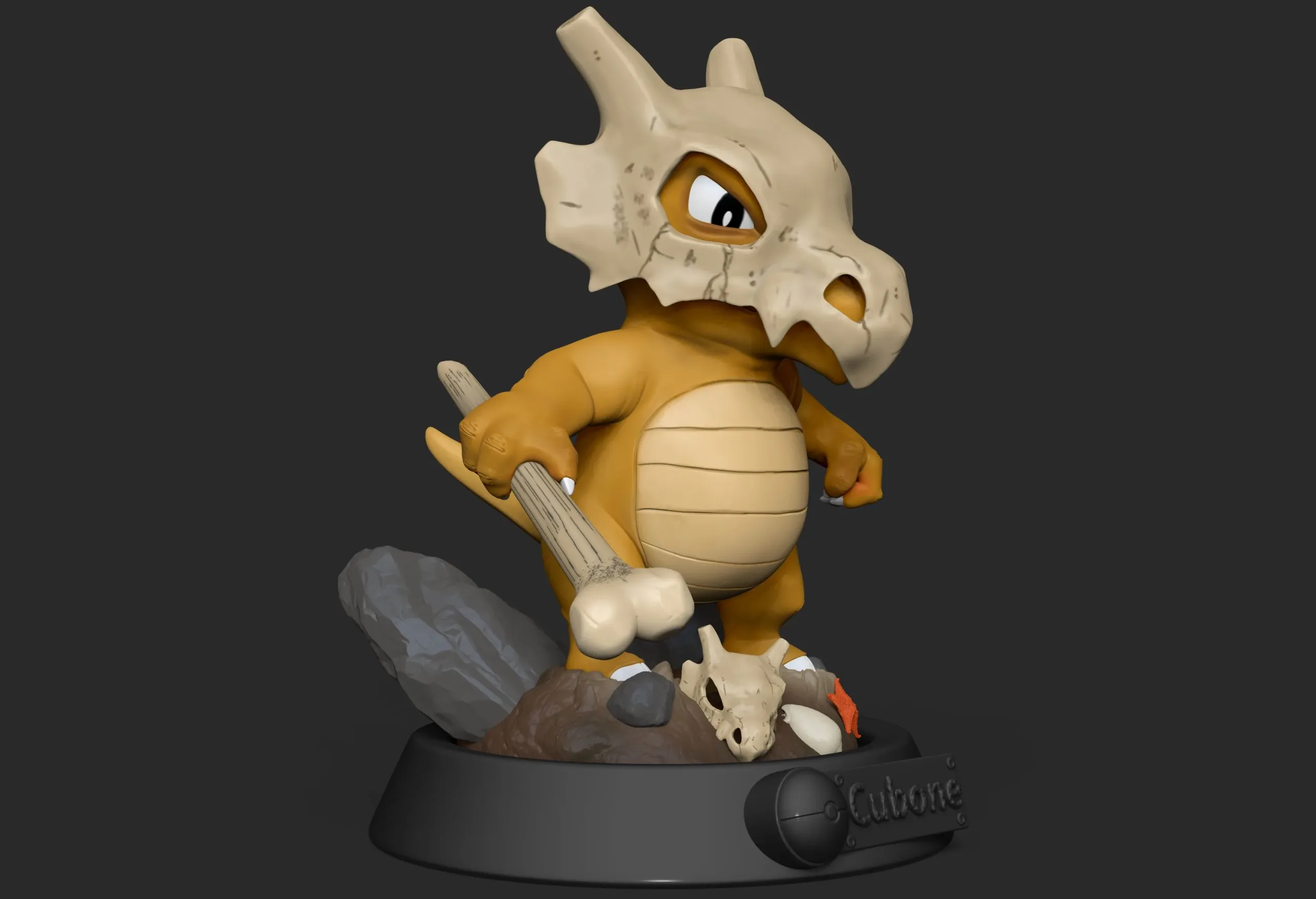 Pokemon Cubone 3D print STL