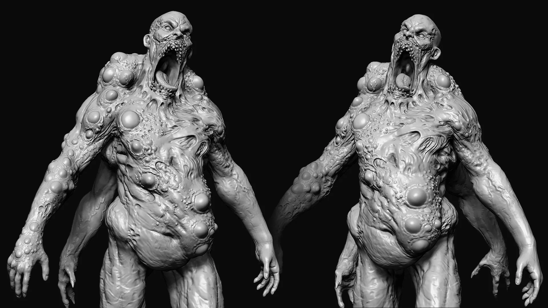 30 Mutant Skin Alphas and VDM Brushes - Custom made Skin Alphas to use in ZBrush
