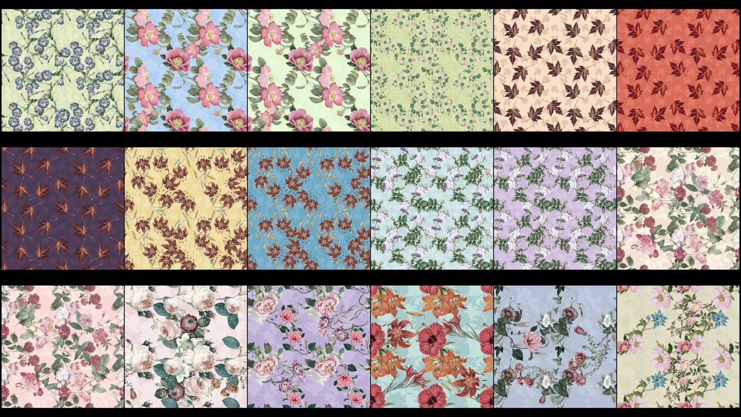 180+ 4K Seamless Floral and Botanical Textures