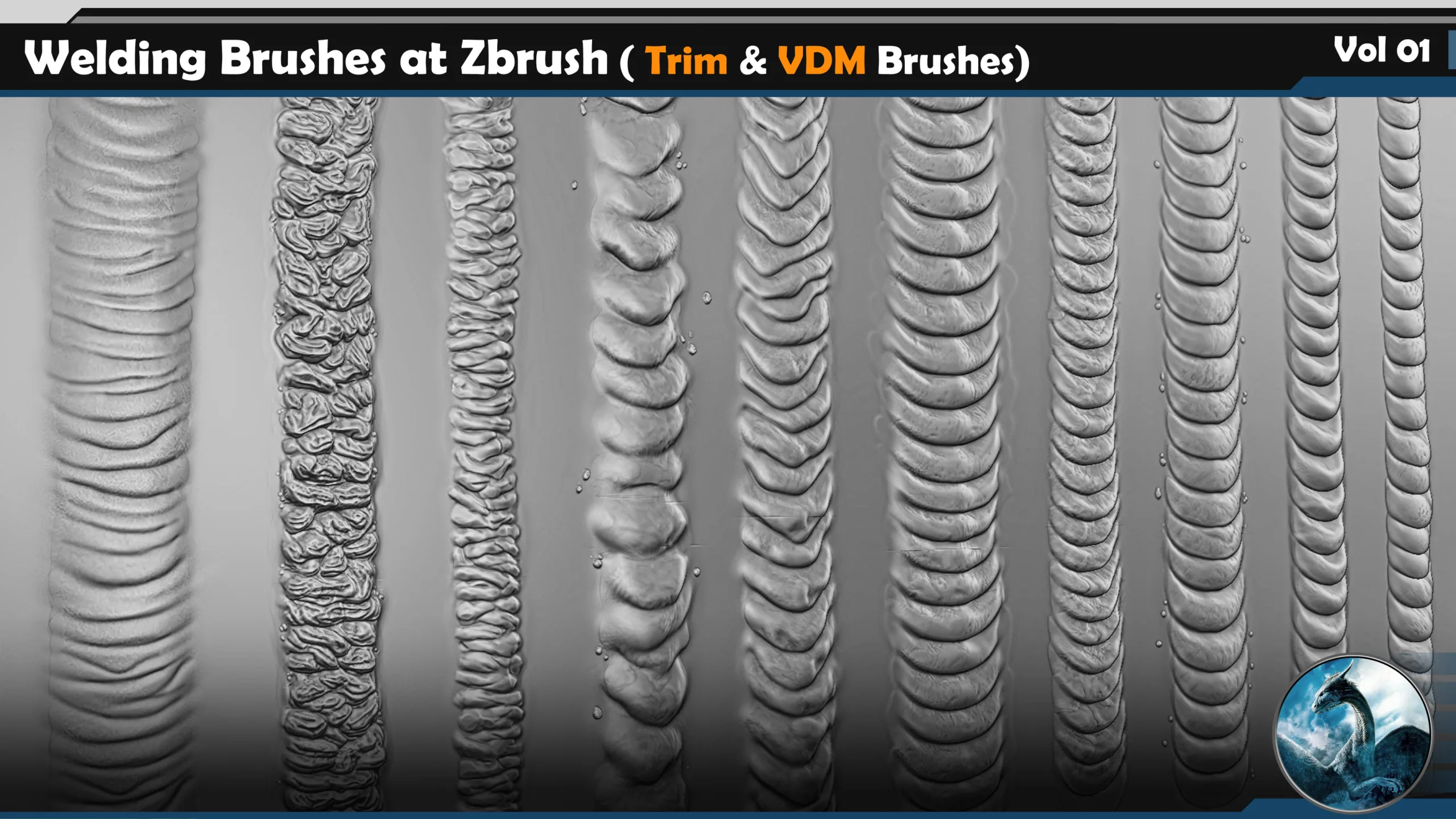 32 Welding Brushes at Zbrush ( FlippedNormals