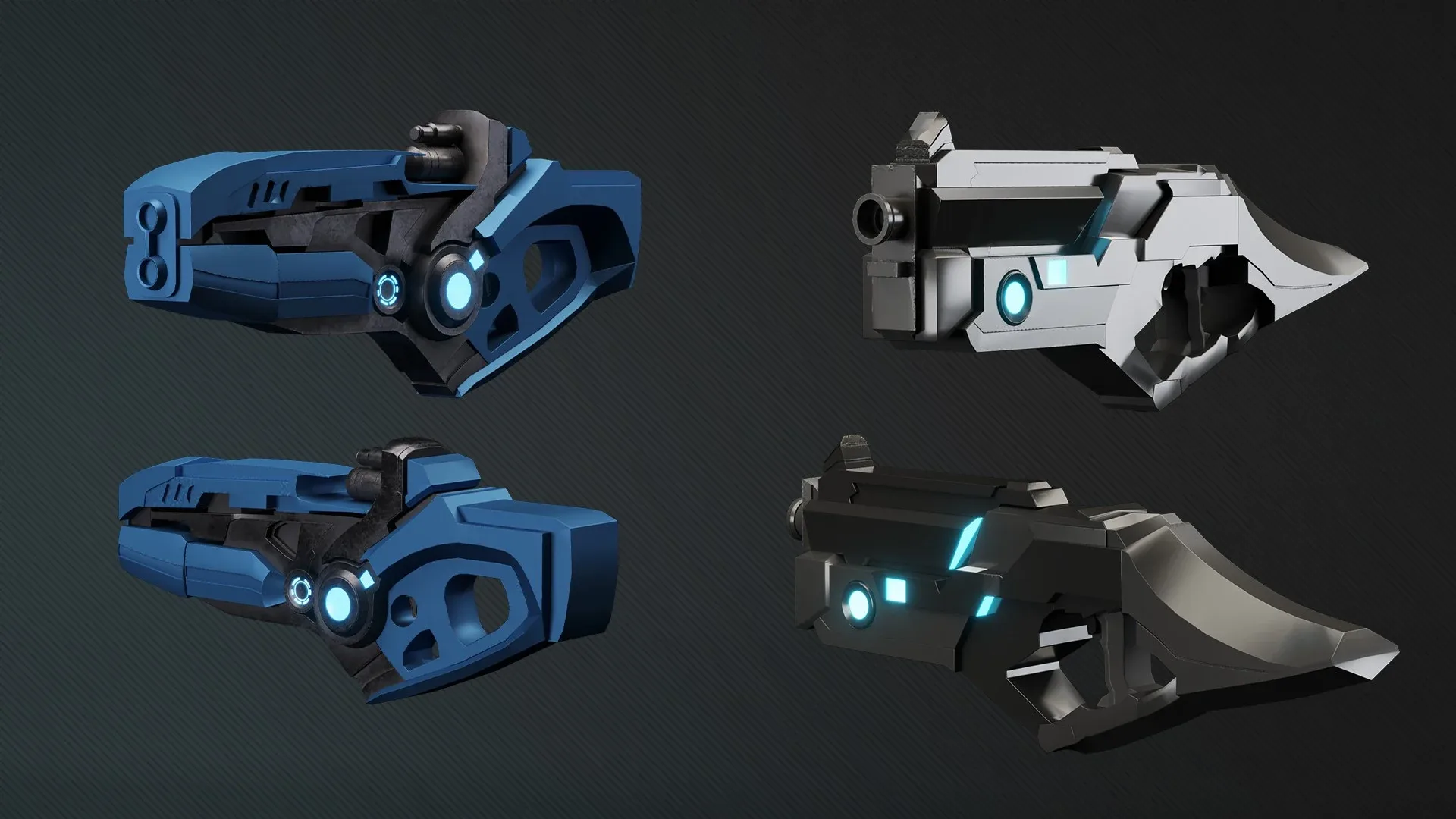 19 SCIFI GUN + 4K PBR TEXTURE_VOL FlippedNormals