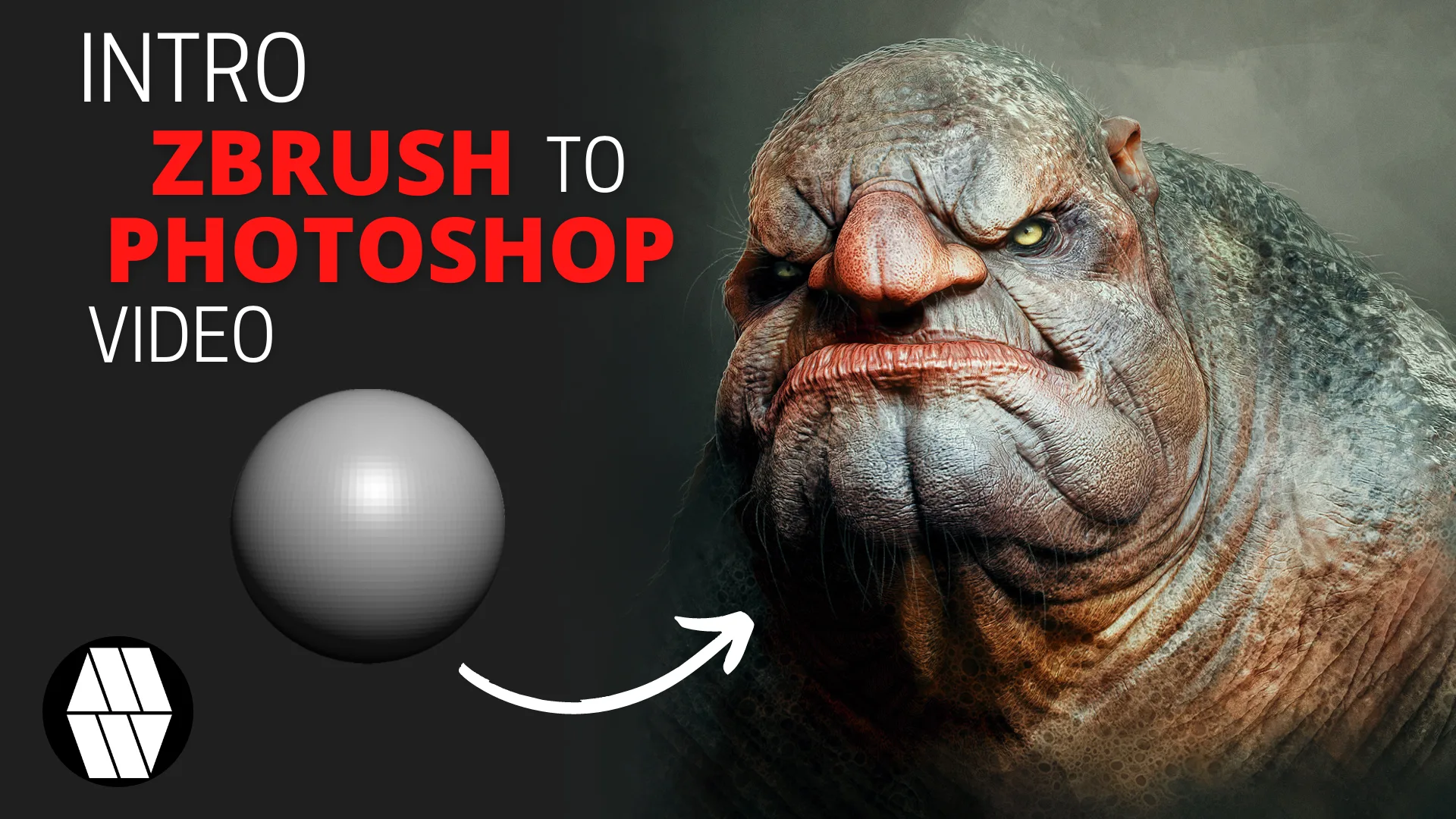 ZBrush to Photoshop - Troll Bust Tutorial - BUNDLE PACK