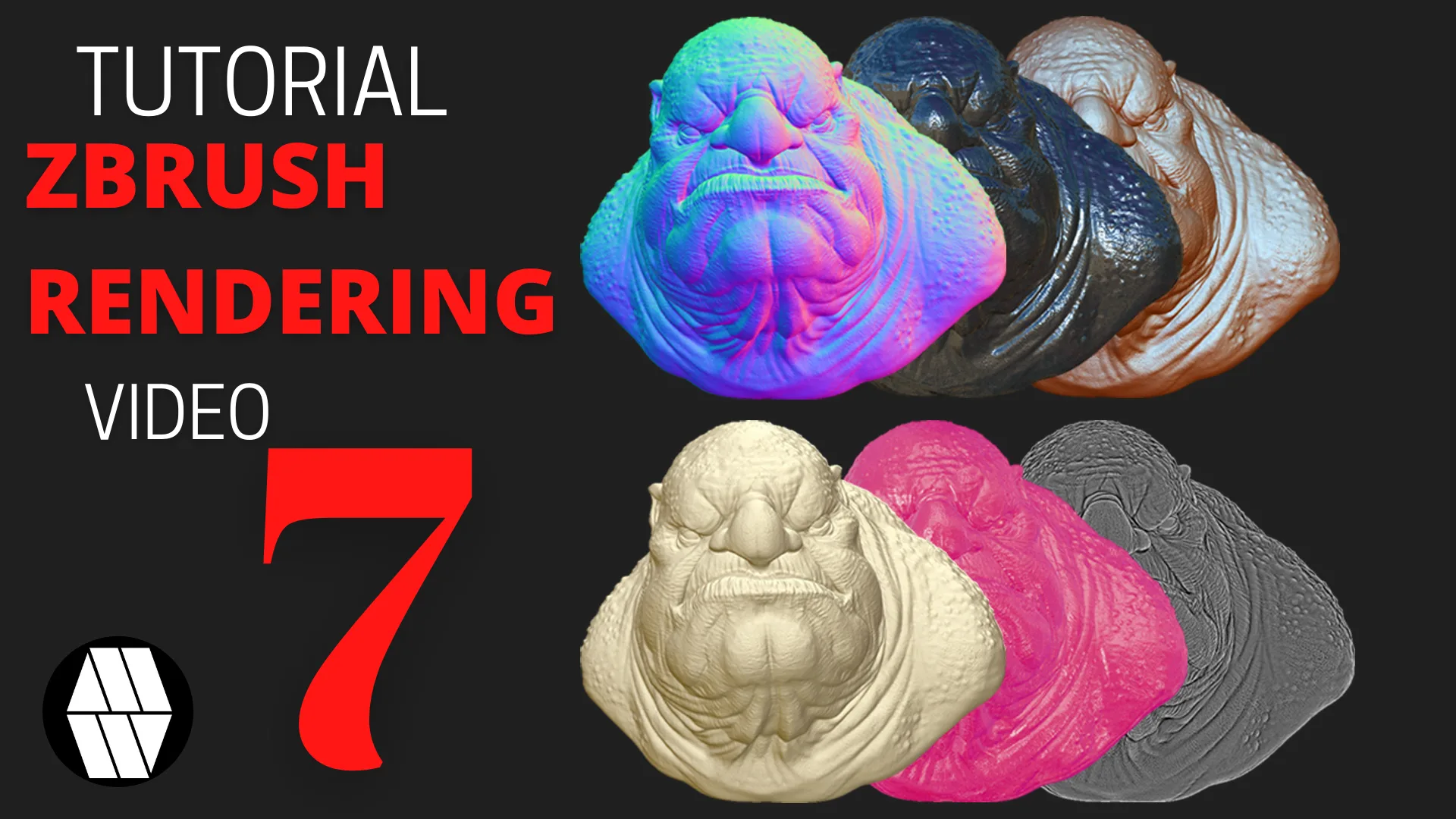 ZBrush to Photoshop - Troll Bust Tutorial - BUNDLE PACK