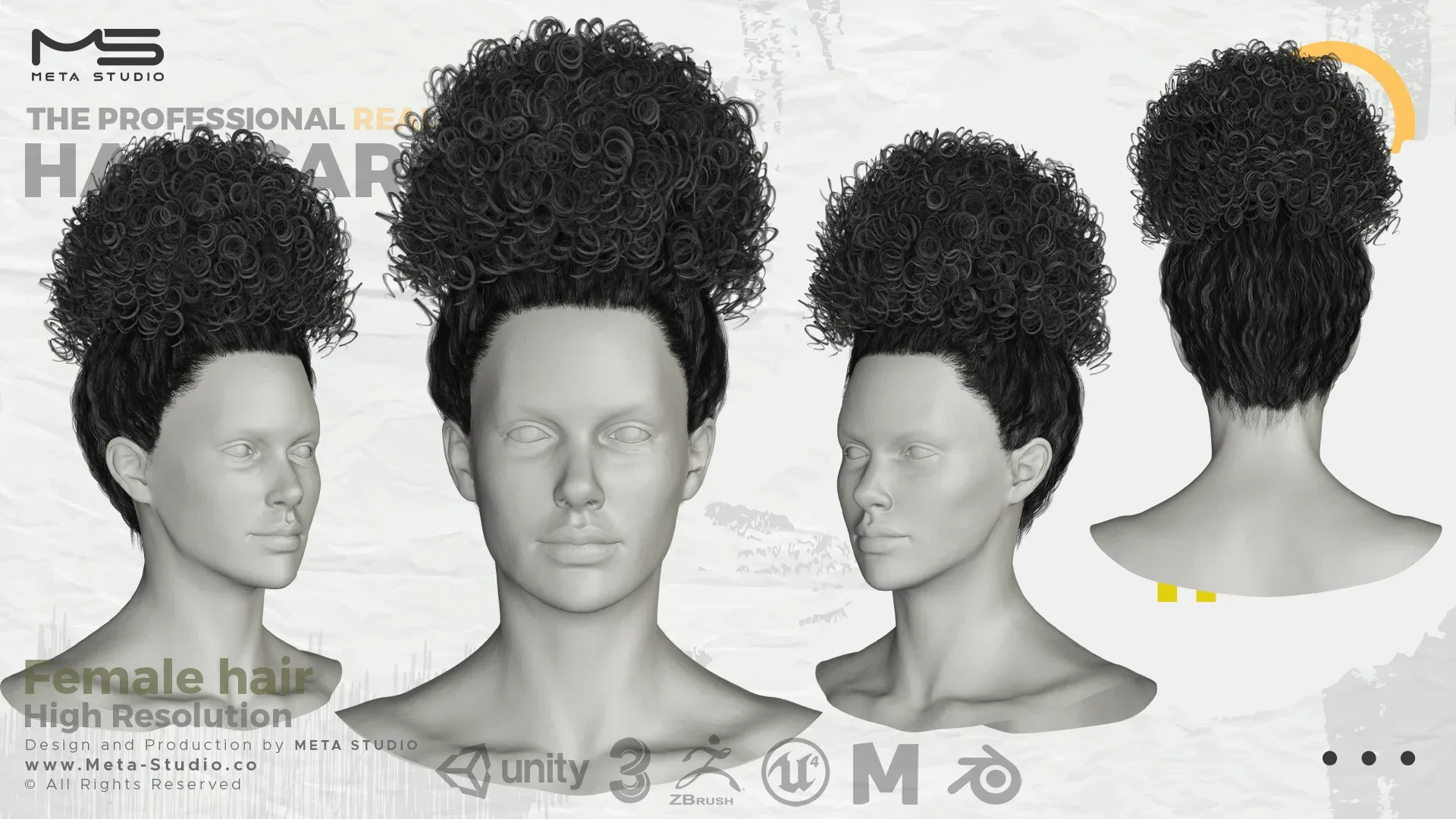 Female Hair Part 5 - Professional Realtime Hair card