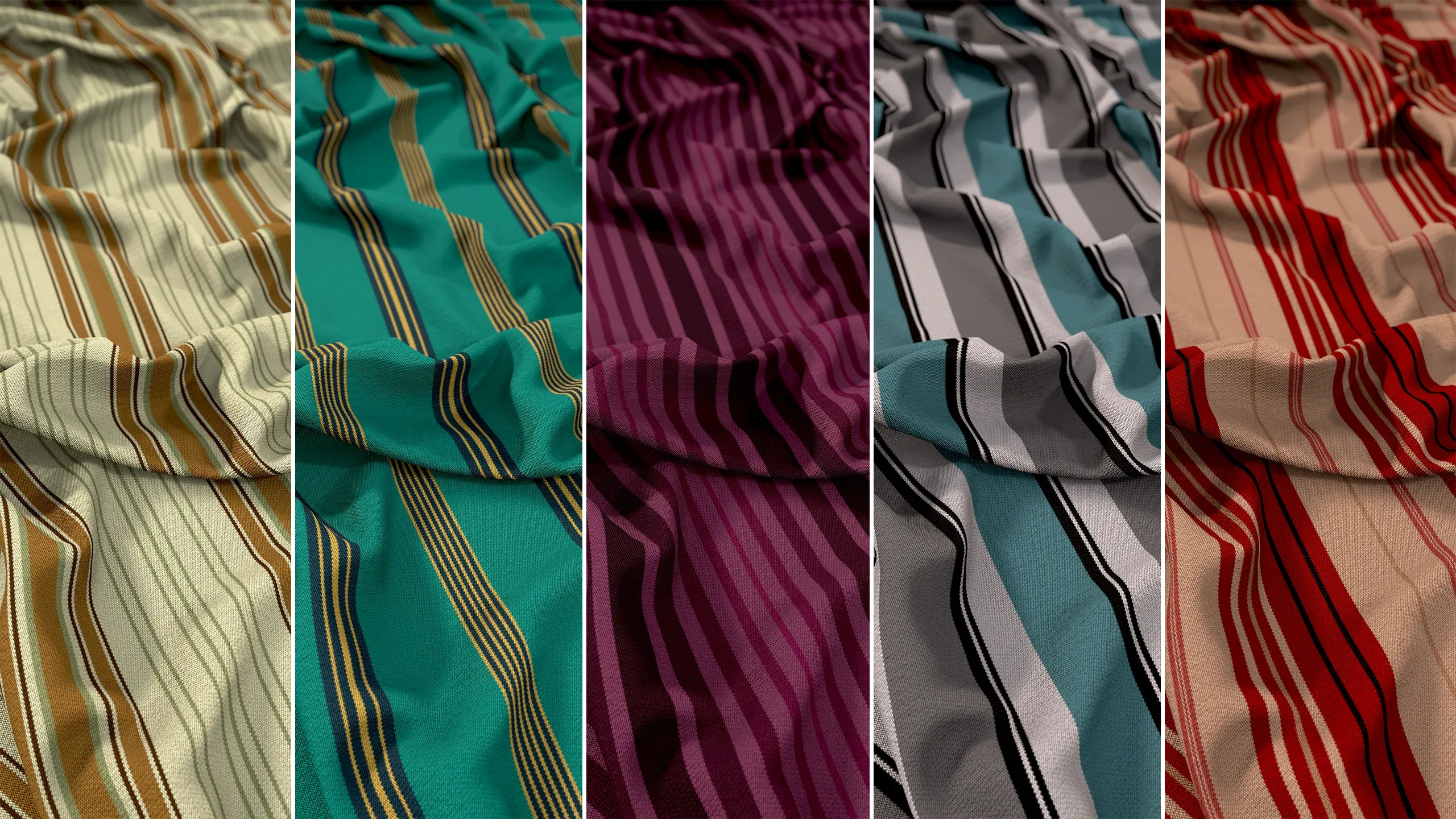 Stripes Fabric Material + 136 Textures (4K) Vol 5