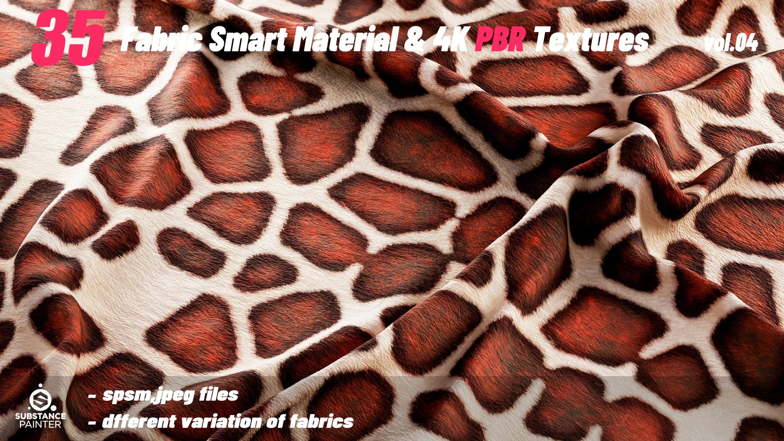 35 High Quality Fabric Smart Material Bundle + 4K PBR Texture_VOL.04