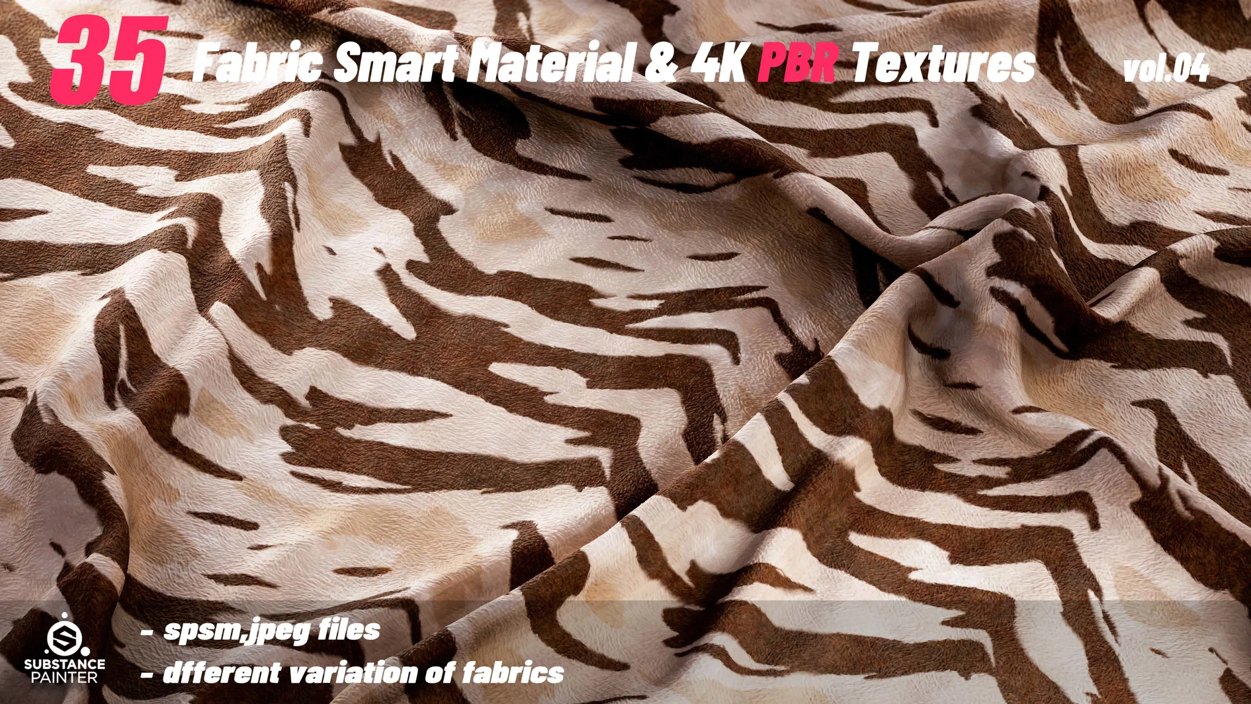 35 High Quality Fabric Smart Material Bundle + 4K PBR Texture_VOL.04