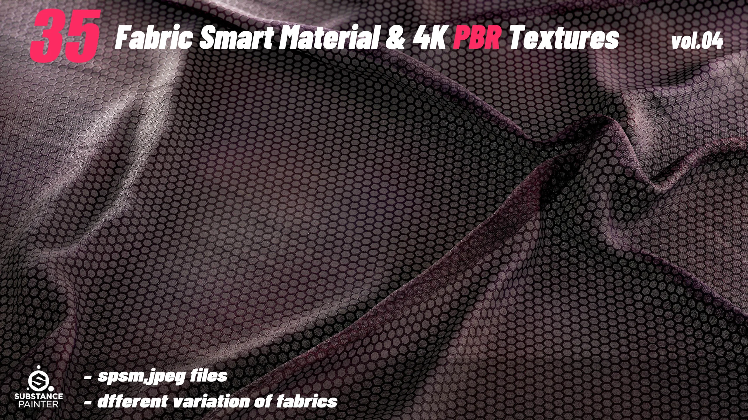 35 High Quality Fabric Smart Material Bundle + 4K PBR Texture_VOL.04