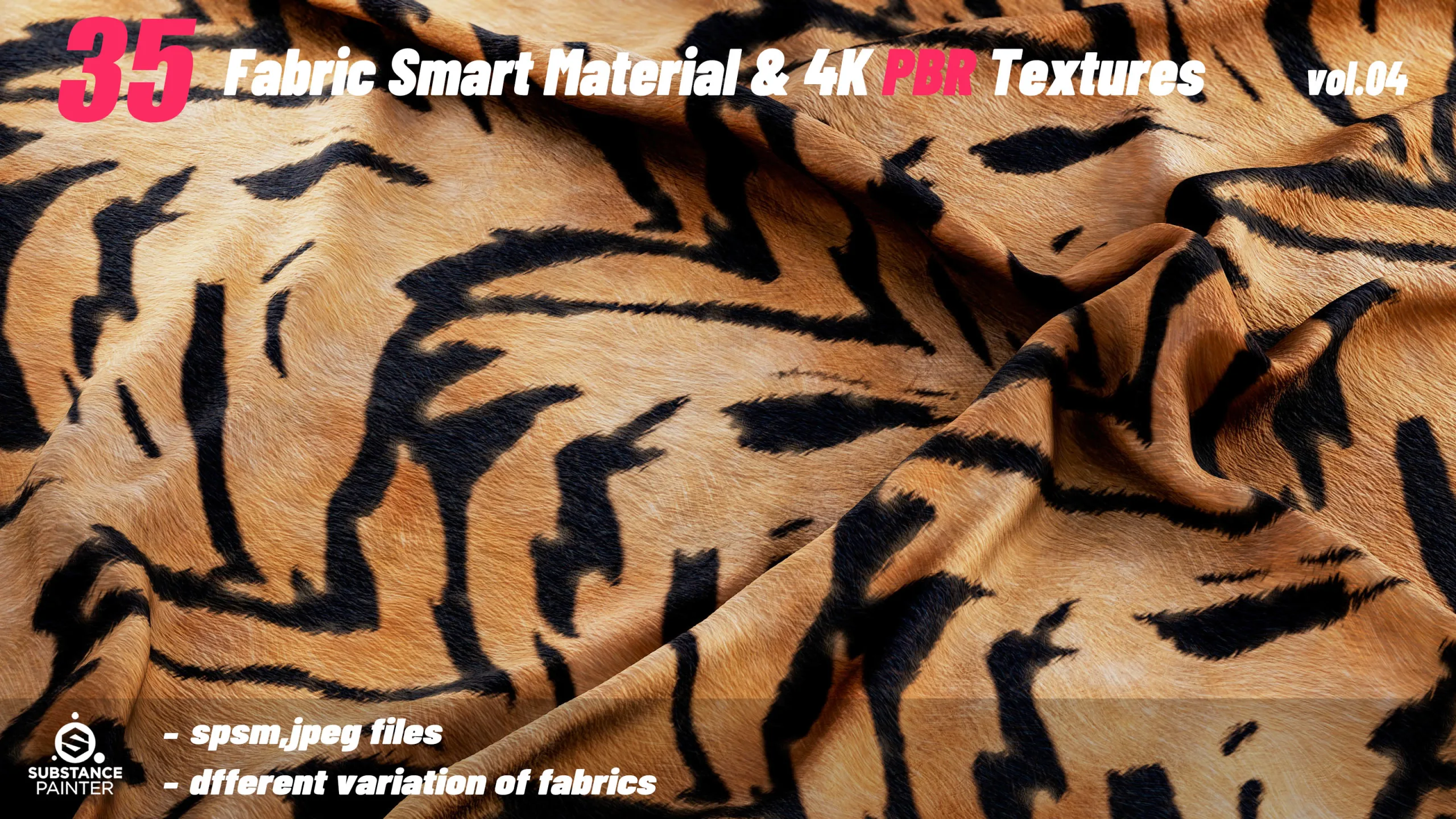 35 High Quality Fabric Smart Material Bundle + 4K PBR Texture_VOL.04