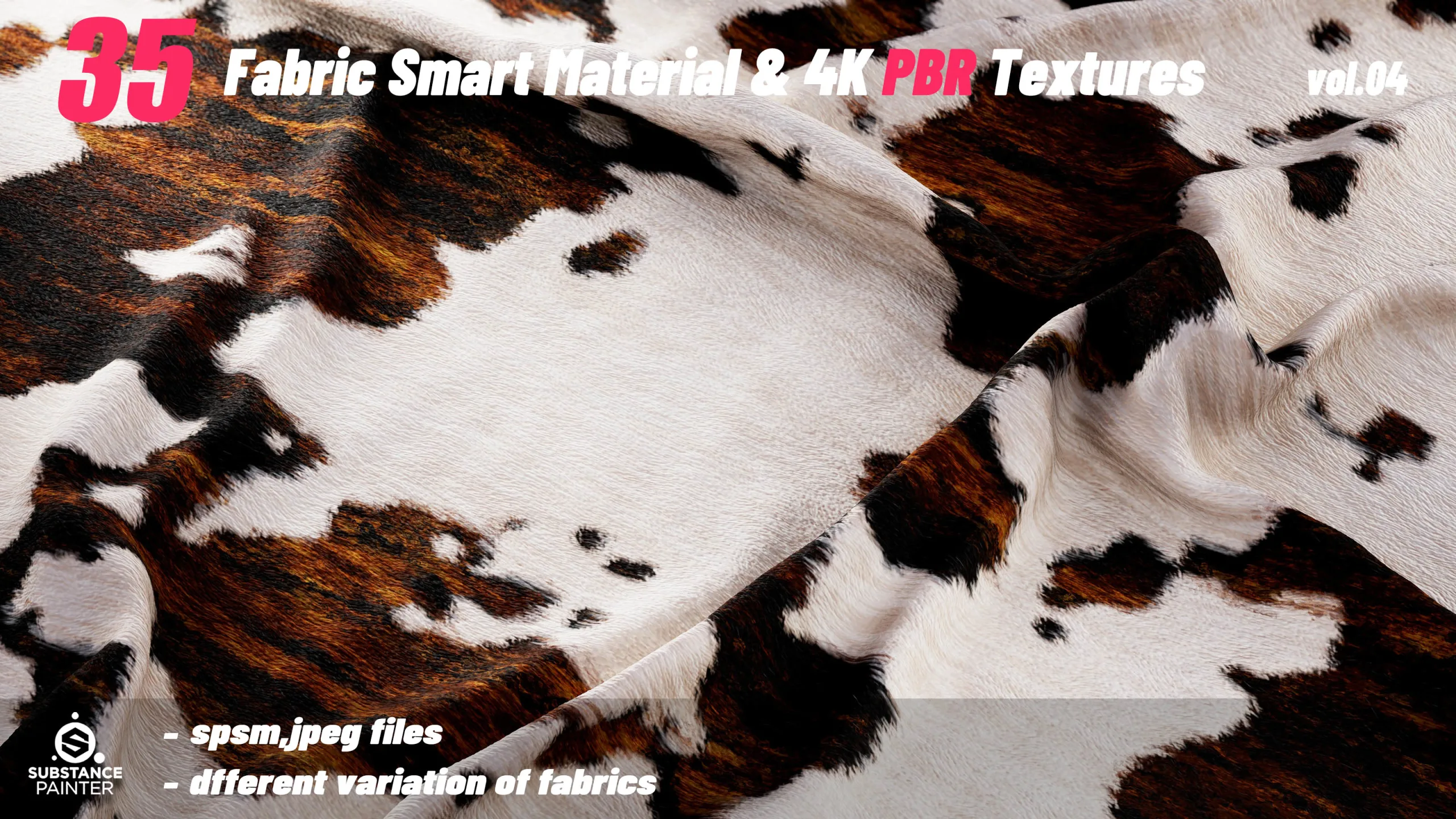 35 High Quality Fabric Smart Material Bundle + 4K PBR Texture_VOL.04