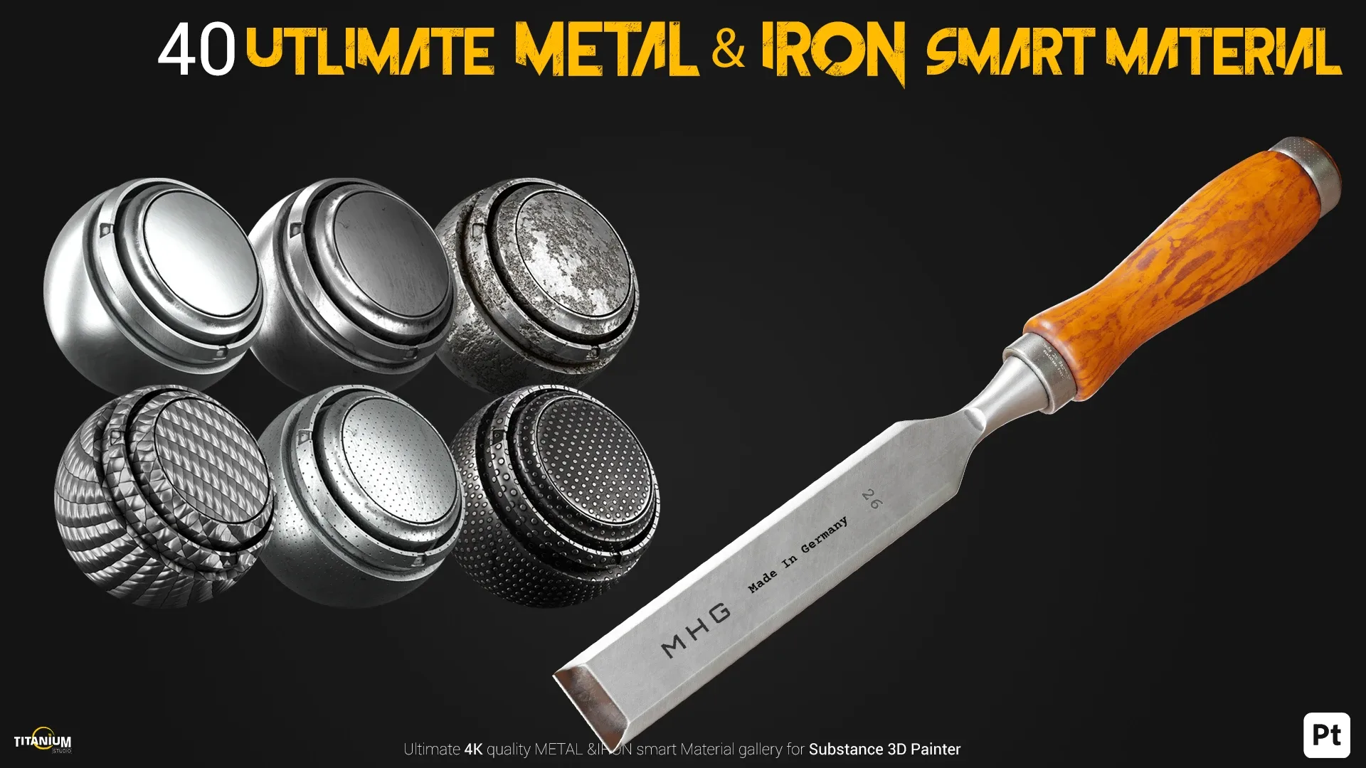 Ultimate Metal & Iron Smart Material + 4K PBR Textures