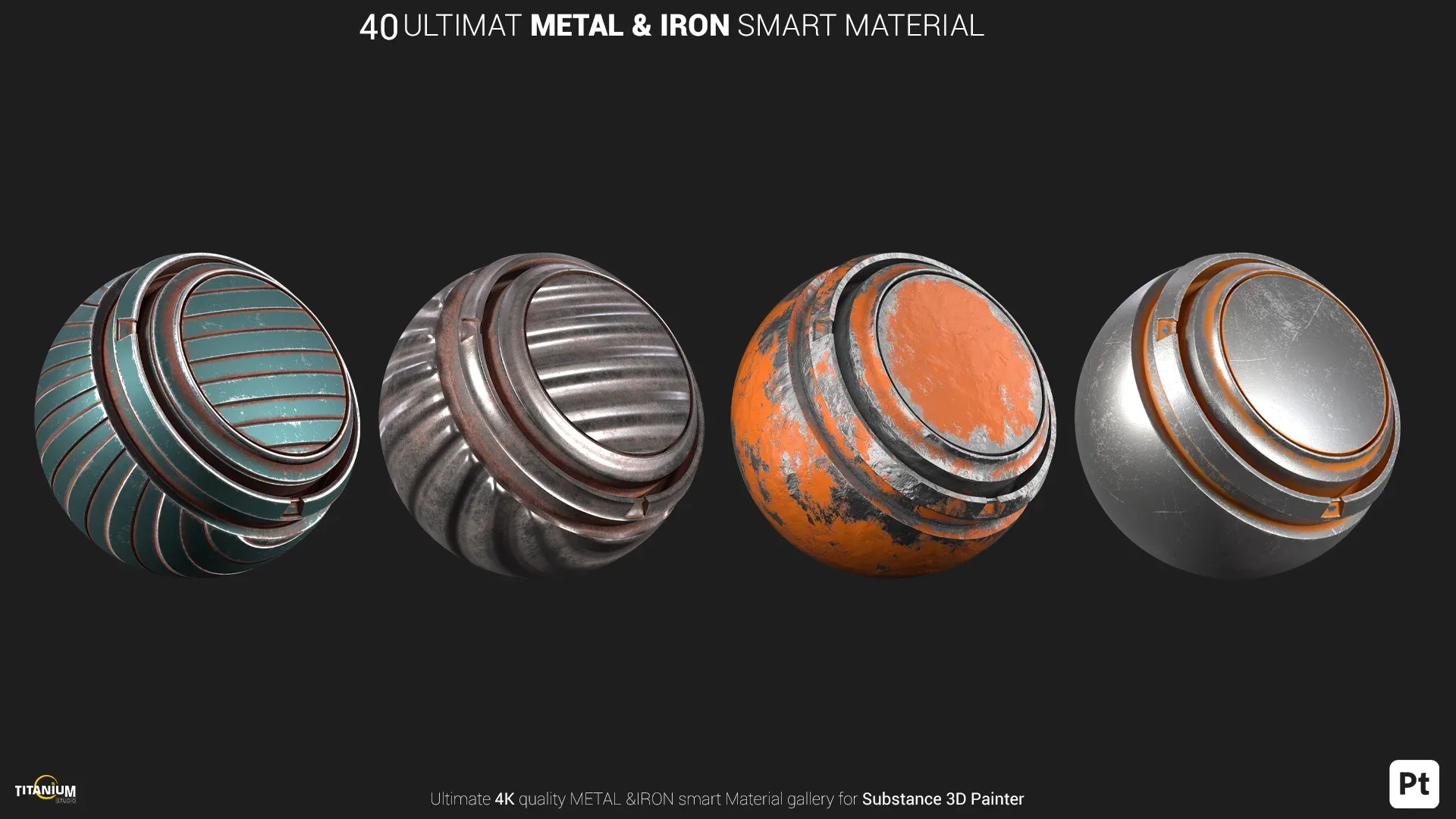 Ultimate Metal & Iron Smart Material + 4K PBR Textures